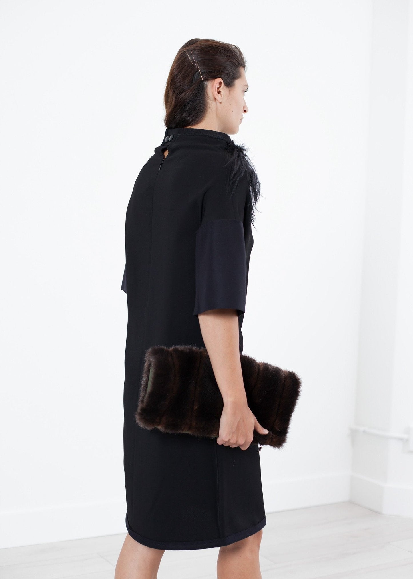 VESTIDO PLUMA DE AVESTRUZ