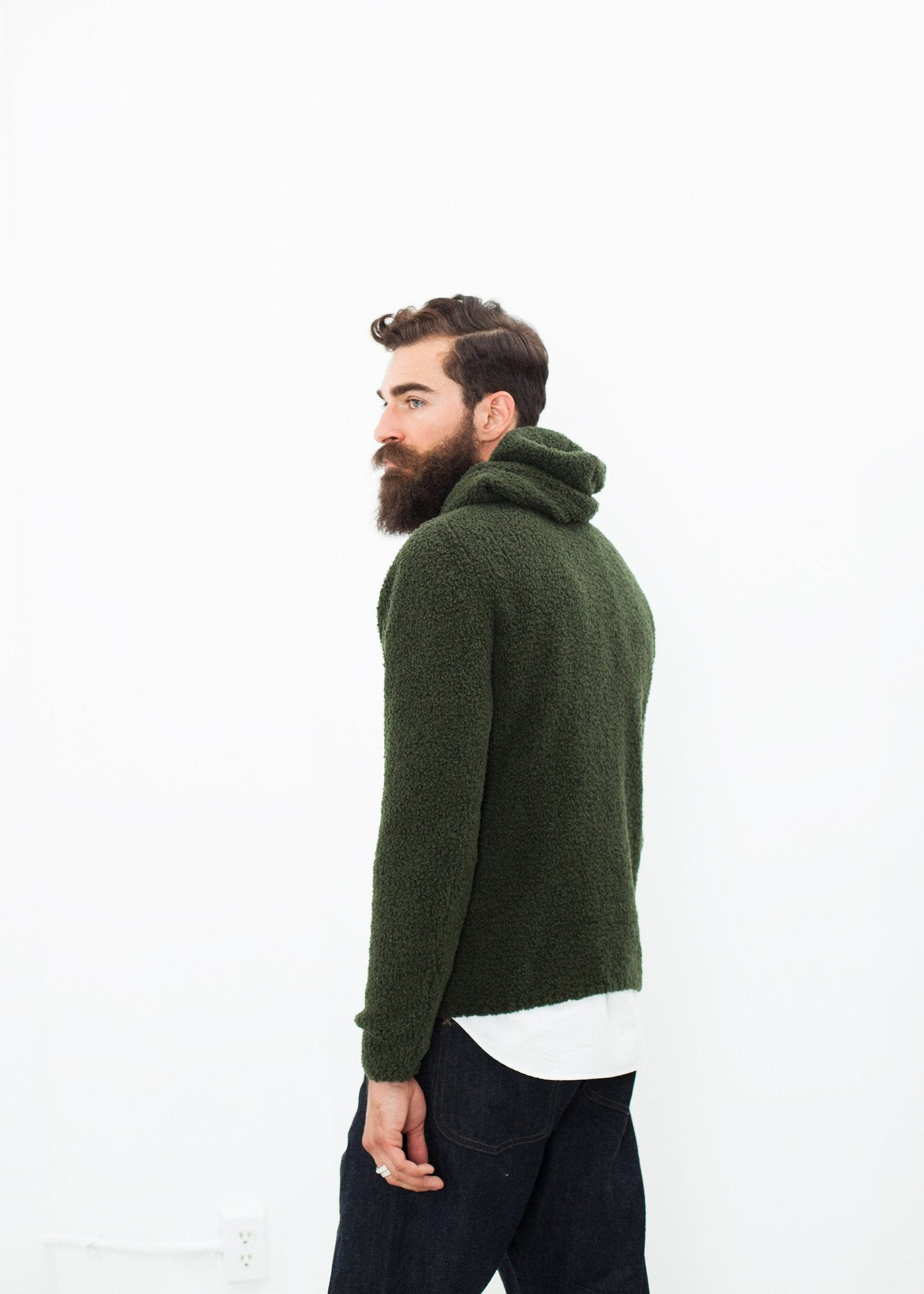Grizzly-Pullover in Grünfink