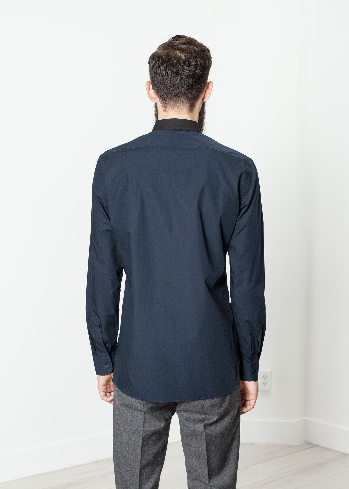 Camicia Camicia classica in blu marino