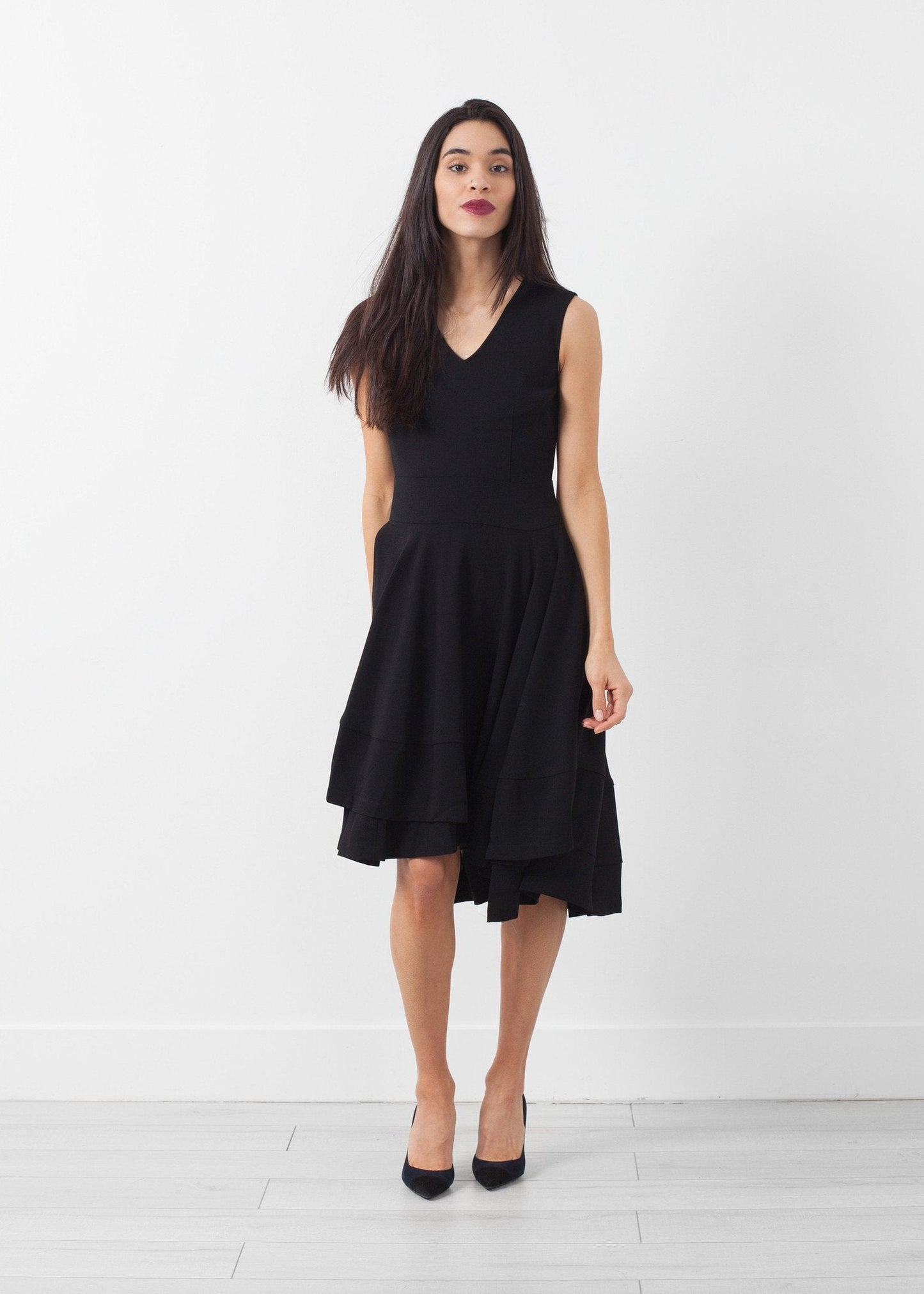 Robe à encolure en V