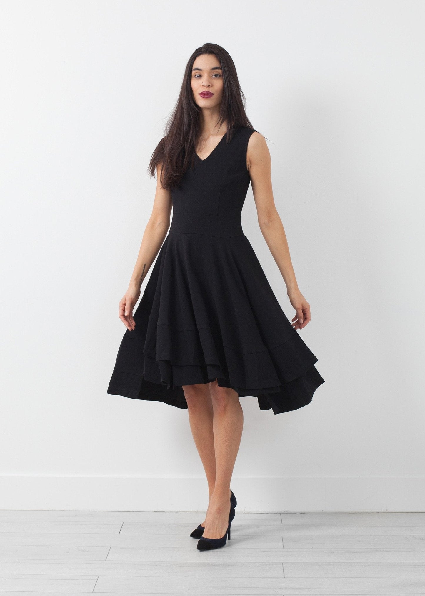 Robe à encolure en V