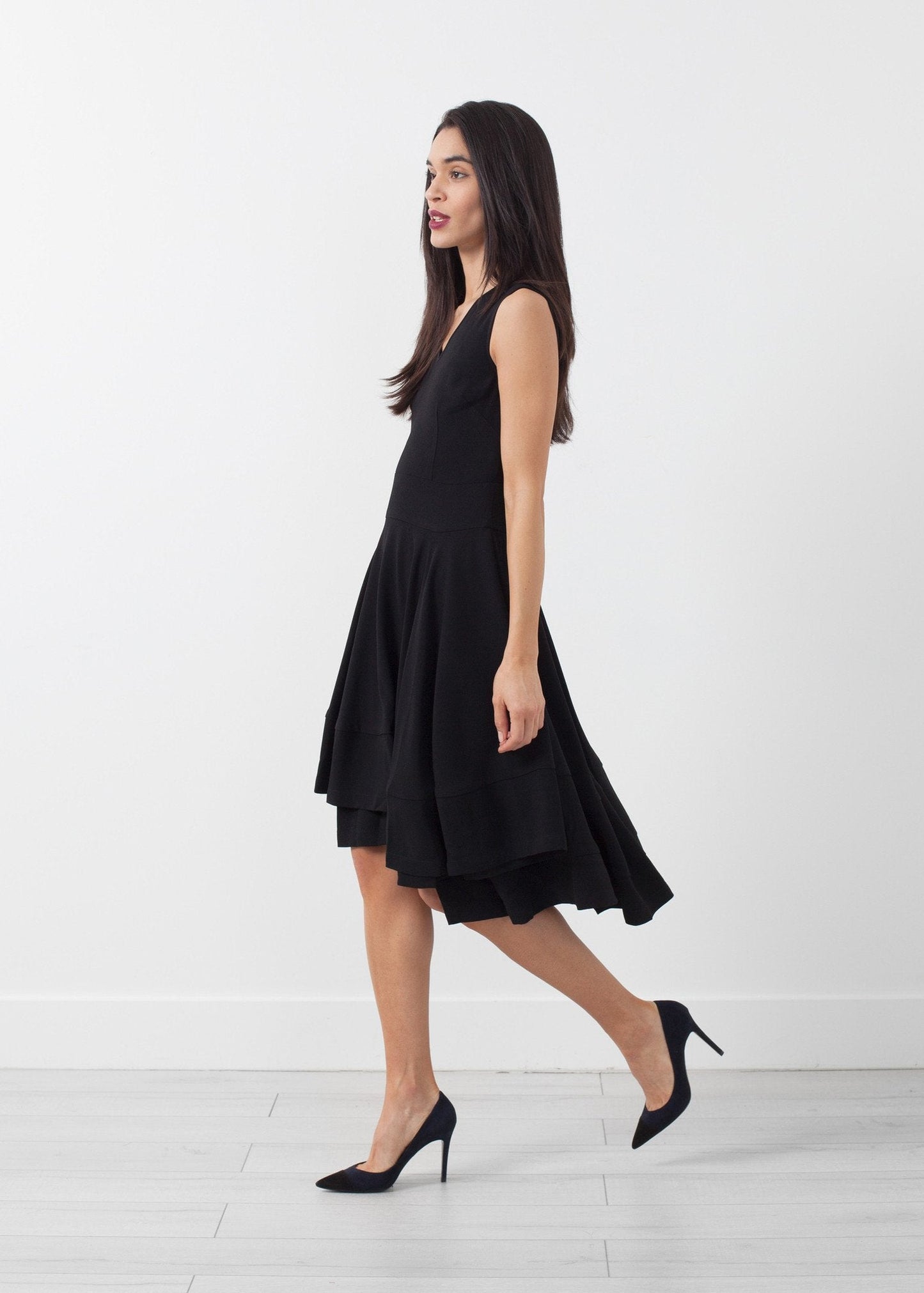 Robe à encolure en V
