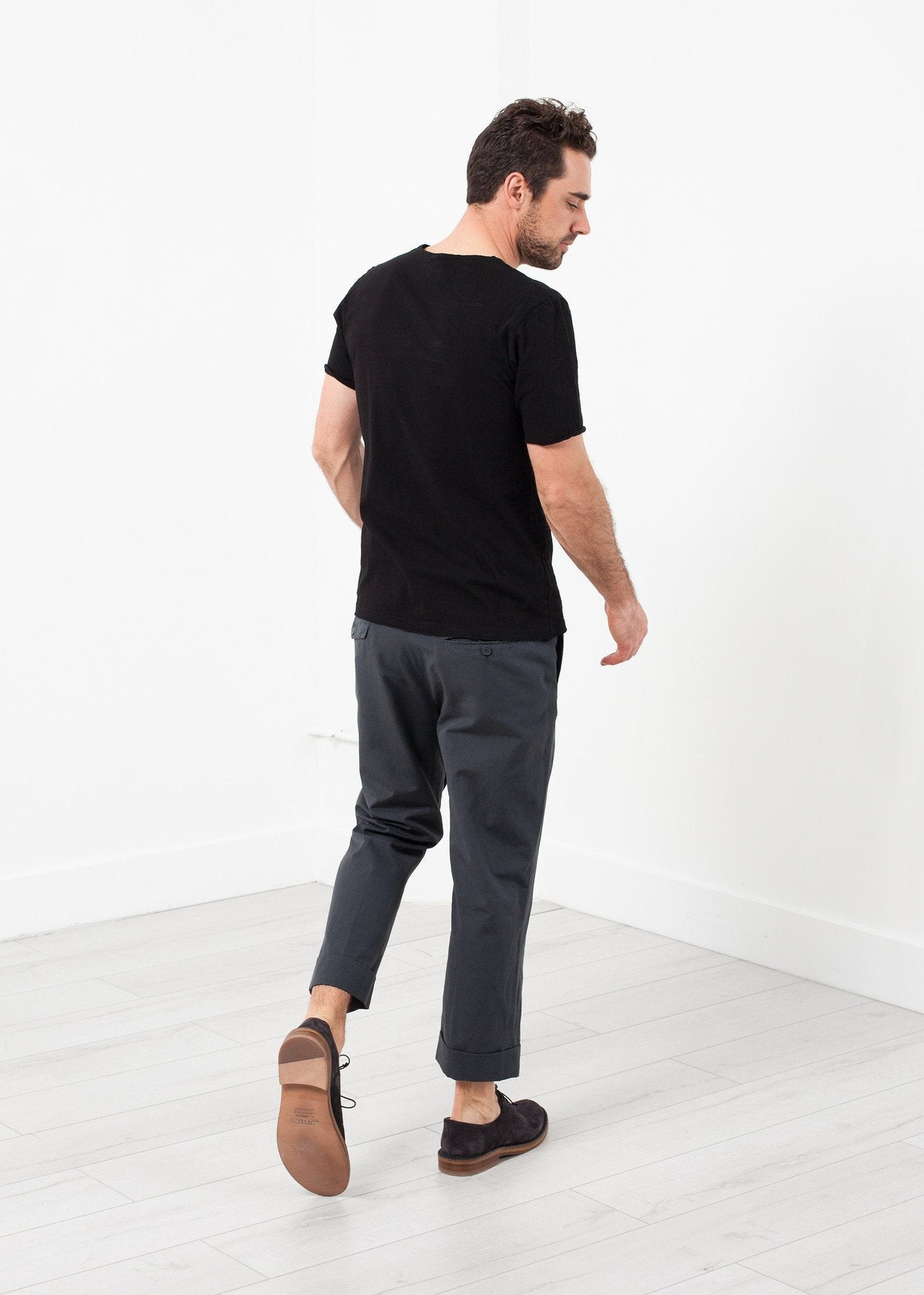 Hose mit Bündchen und flacher Vorderseite