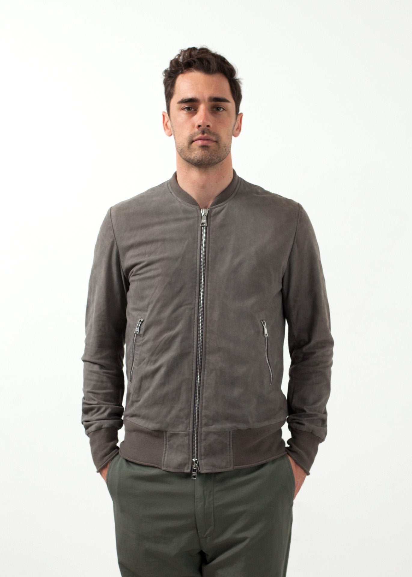 Blouson aviateur en cuir