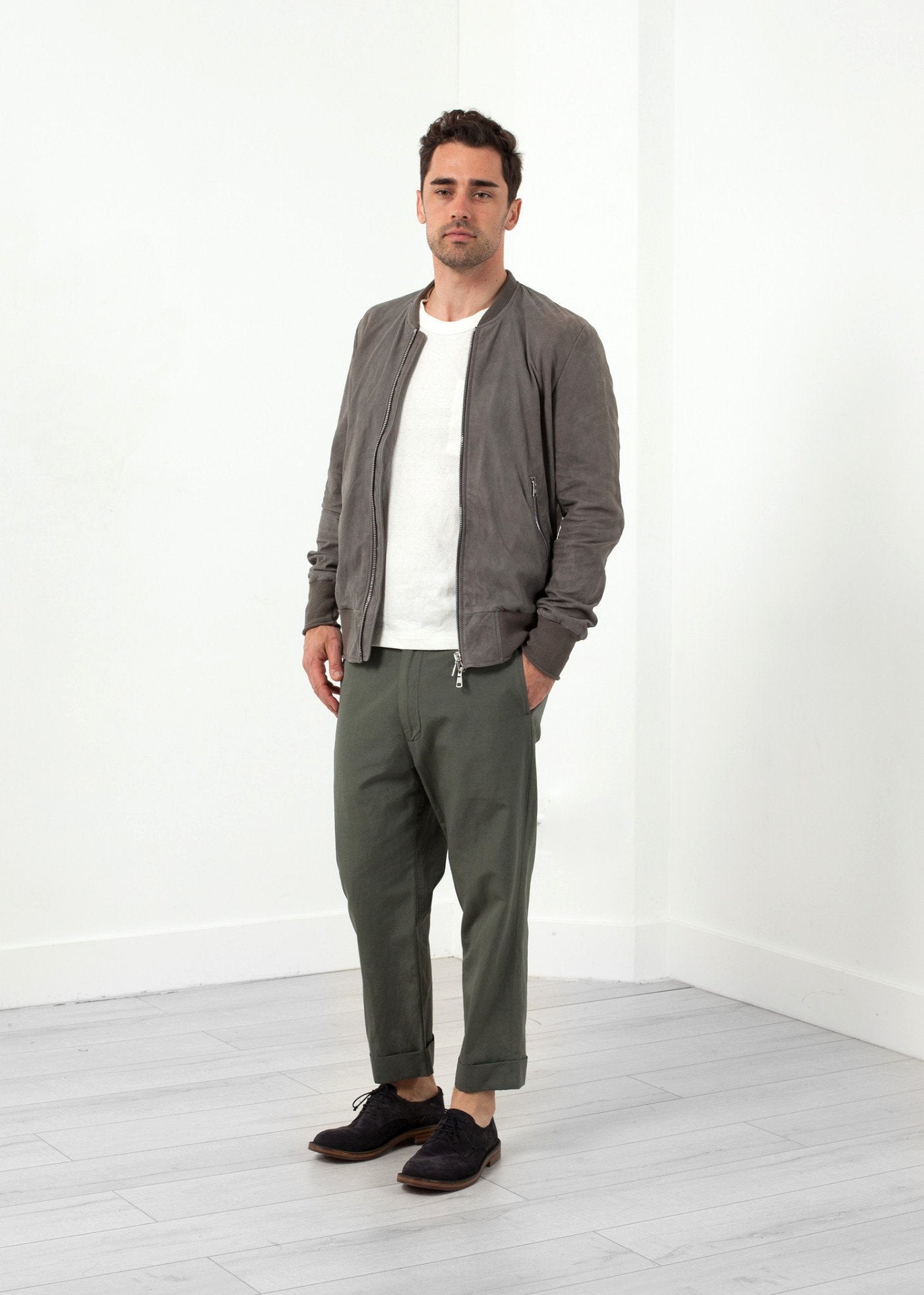Blouson aviateur en cuir