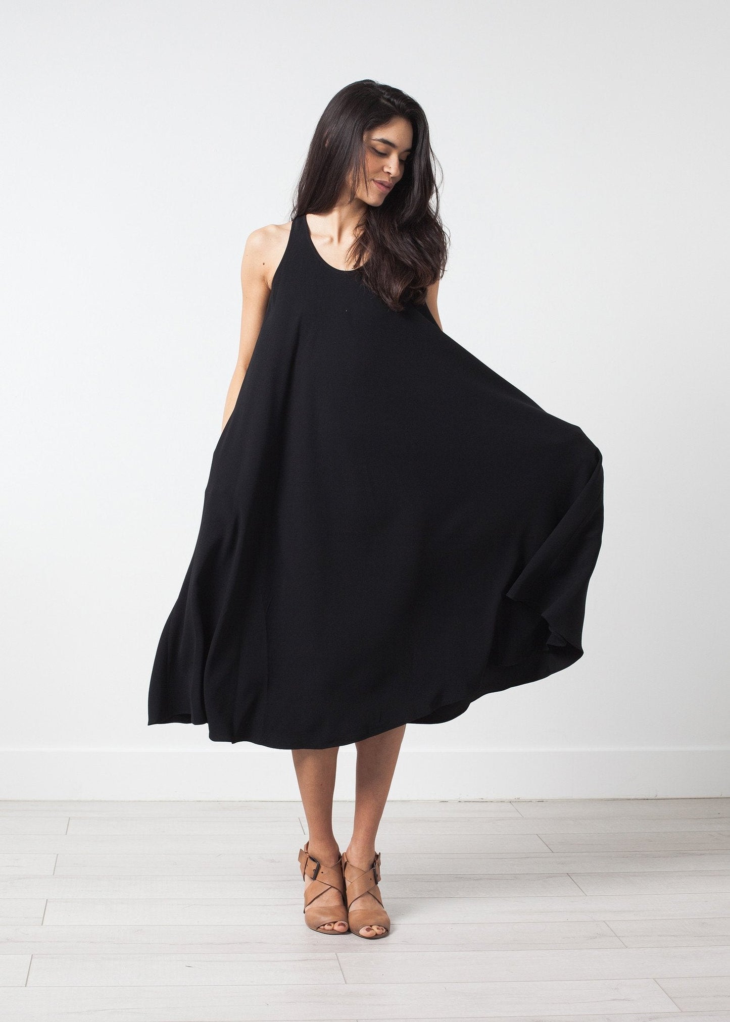 Robe fluide sans manches
