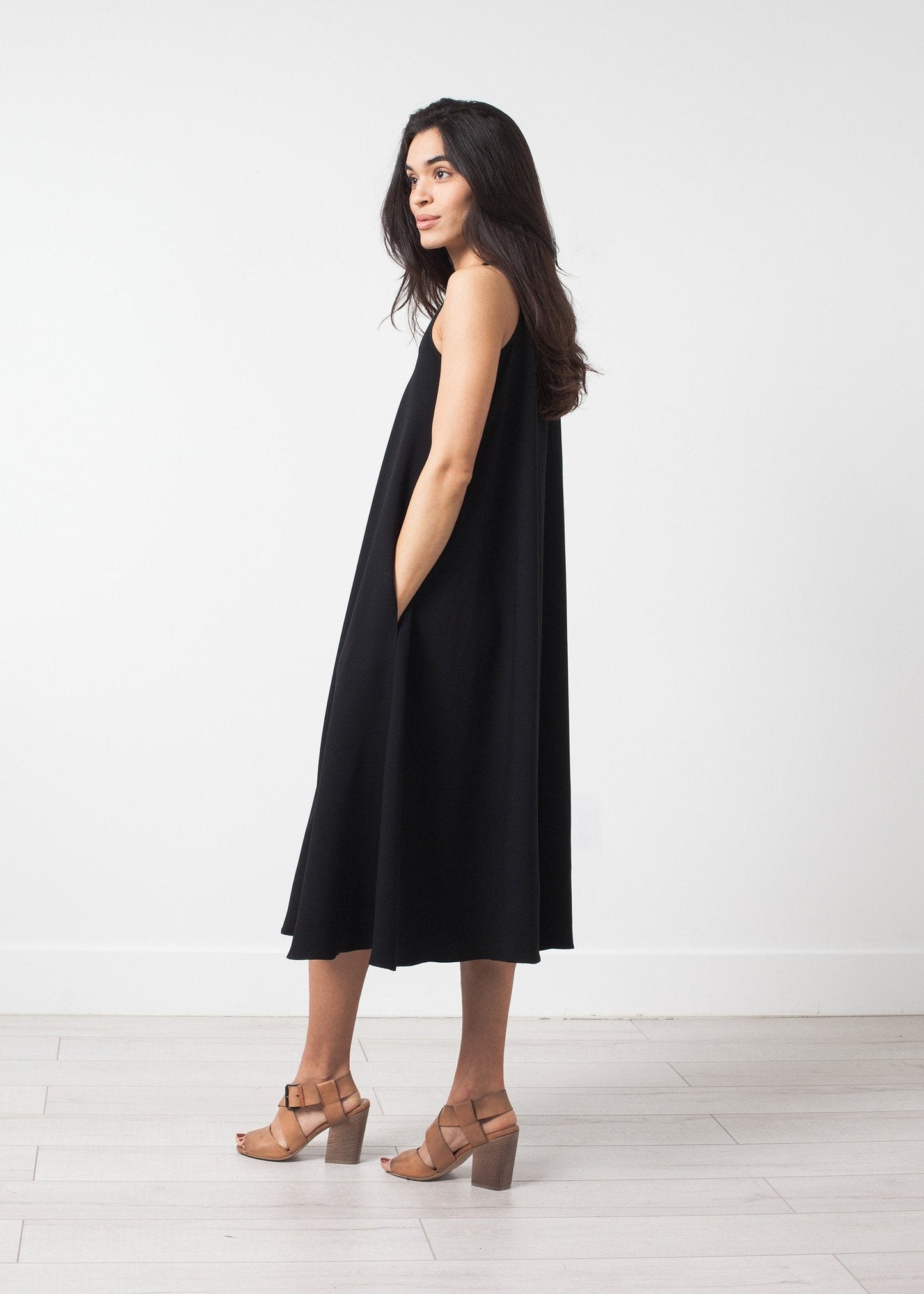 Robe fluide sans manches