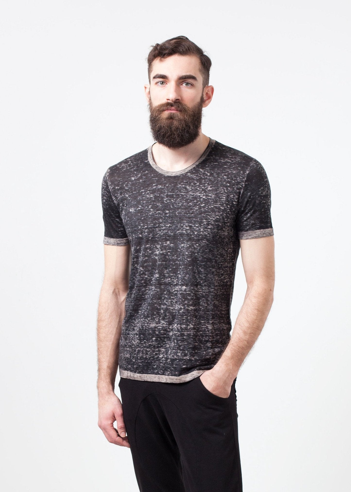 Leinen-T-Shirt in Seil