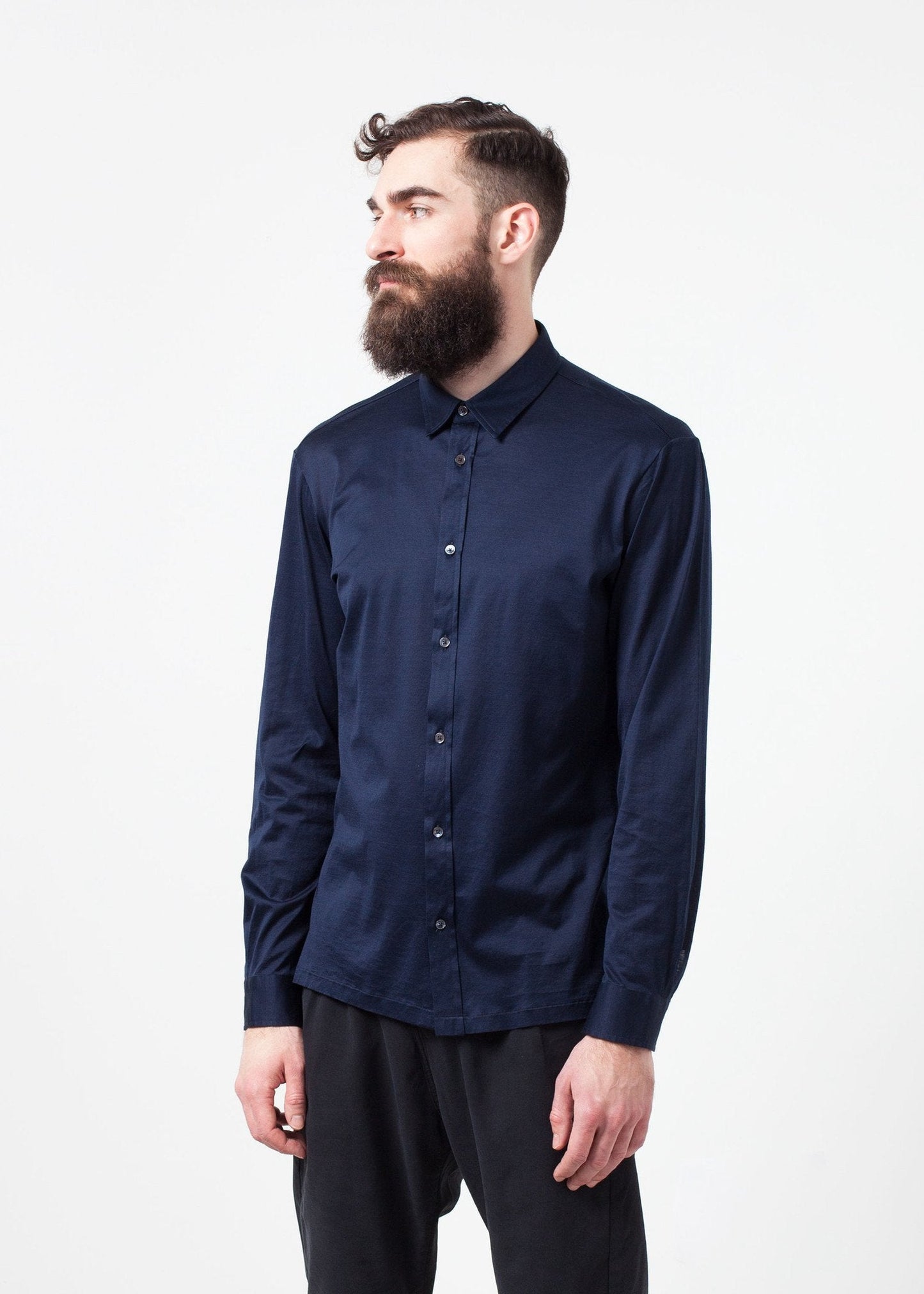 Schottland Button-Up in Navy