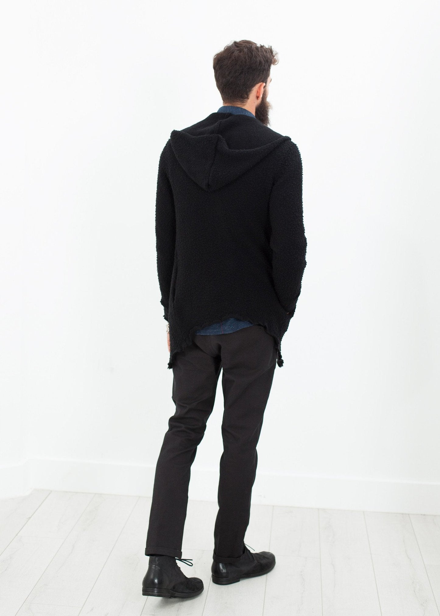 Pullover mit Pille-Reißverschluss in Schwarz