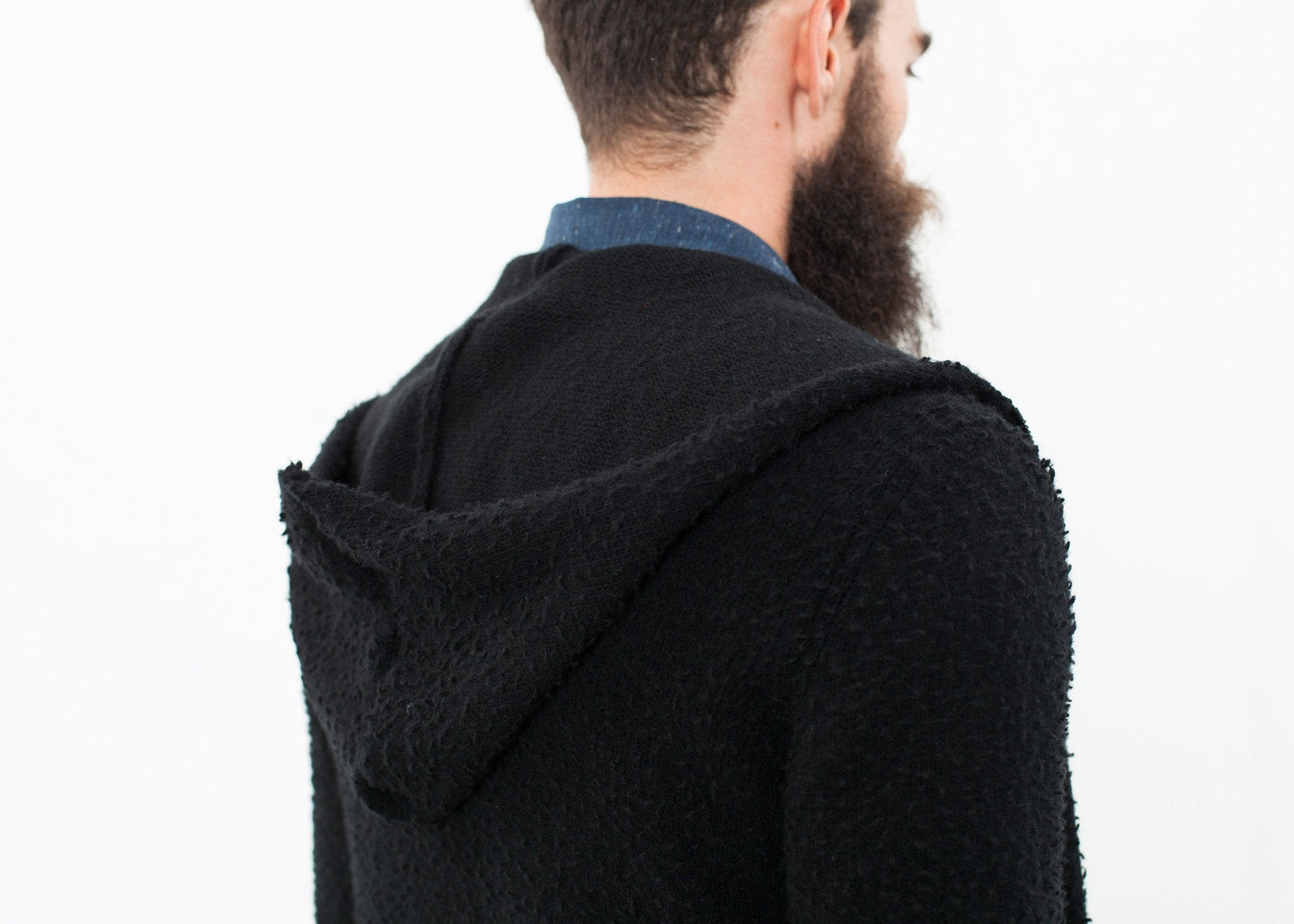 Pullover mit Pille-Reißverschluss in Schwarz
