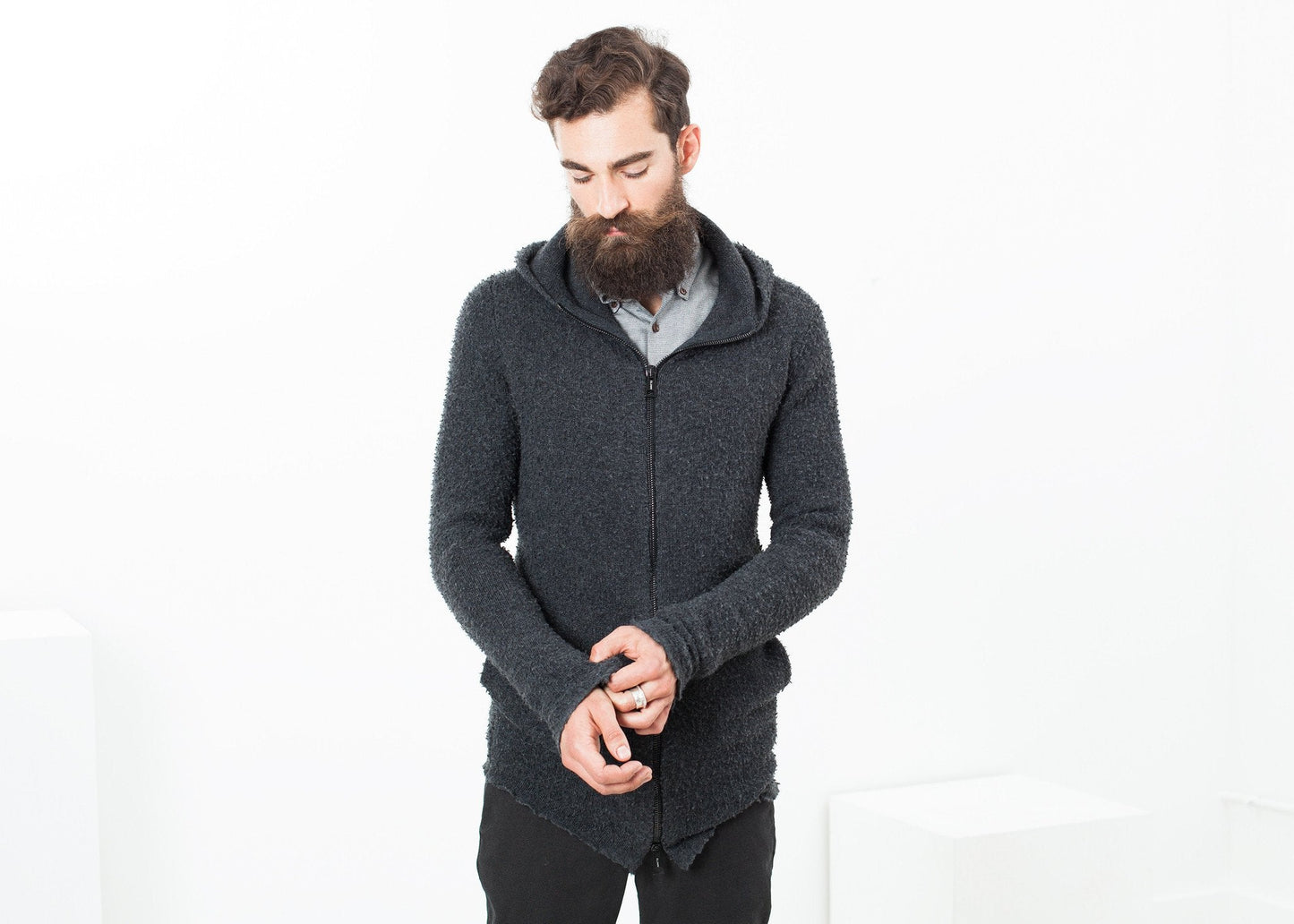 Pull zippé Pill en anthracite