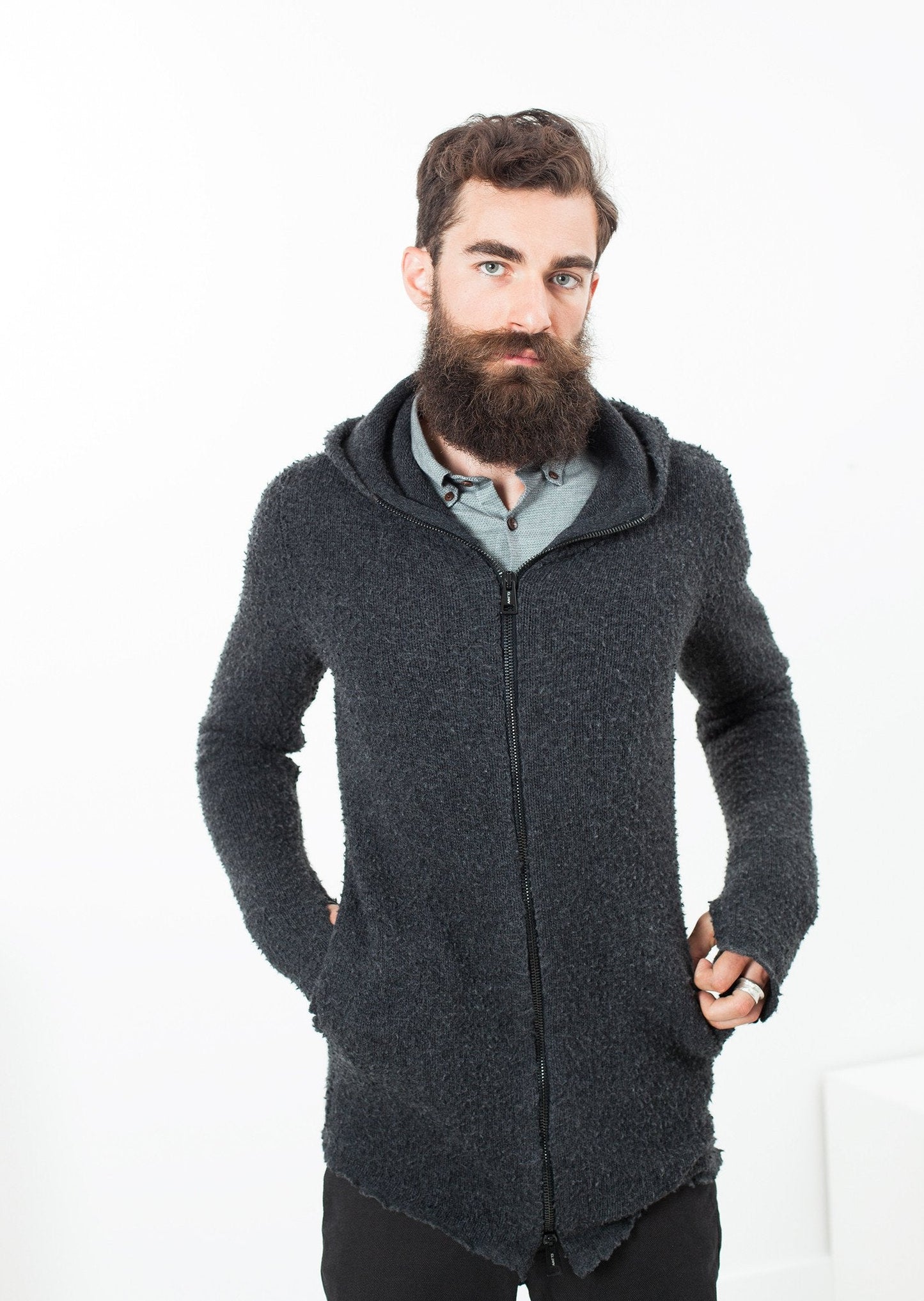 Pull zippé Pill en anthracite