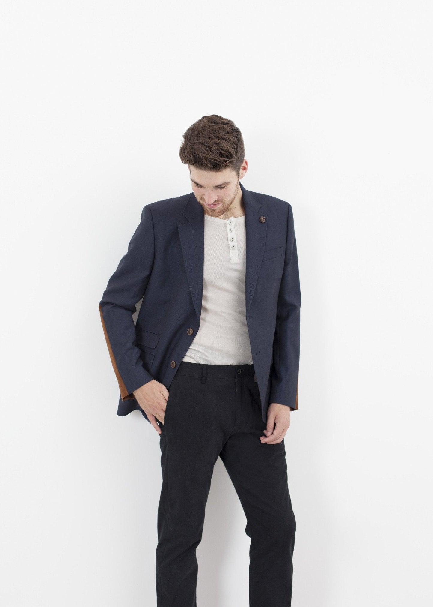 Blazer bas Swift en bleu marine
