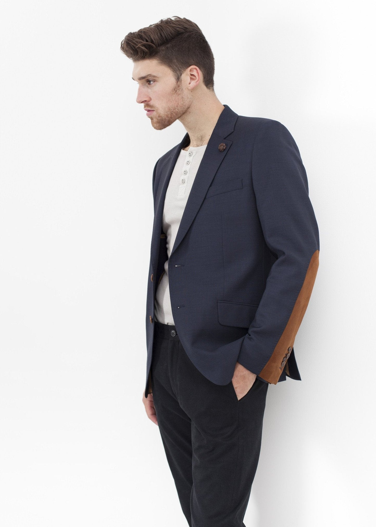 Blazer bas Swift en bleu marine