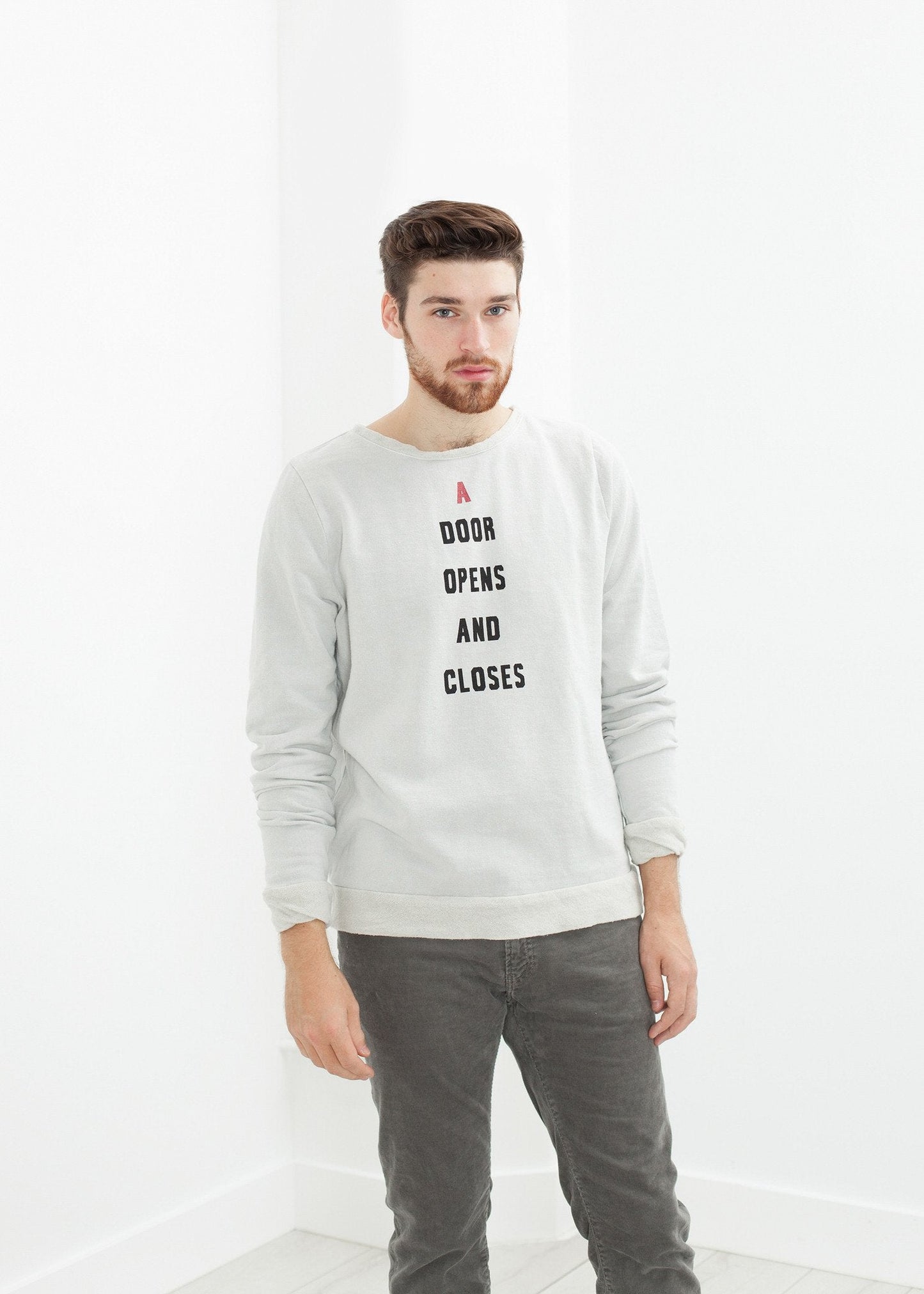 Sweat vintage en gris clair