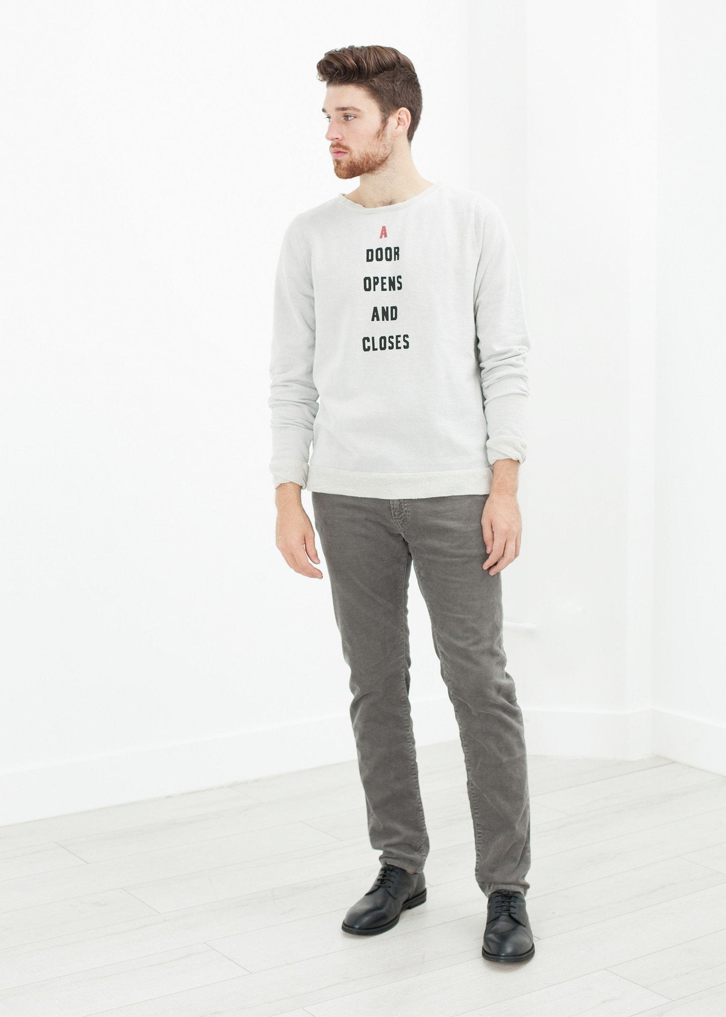 Sweat vintage en gris clair