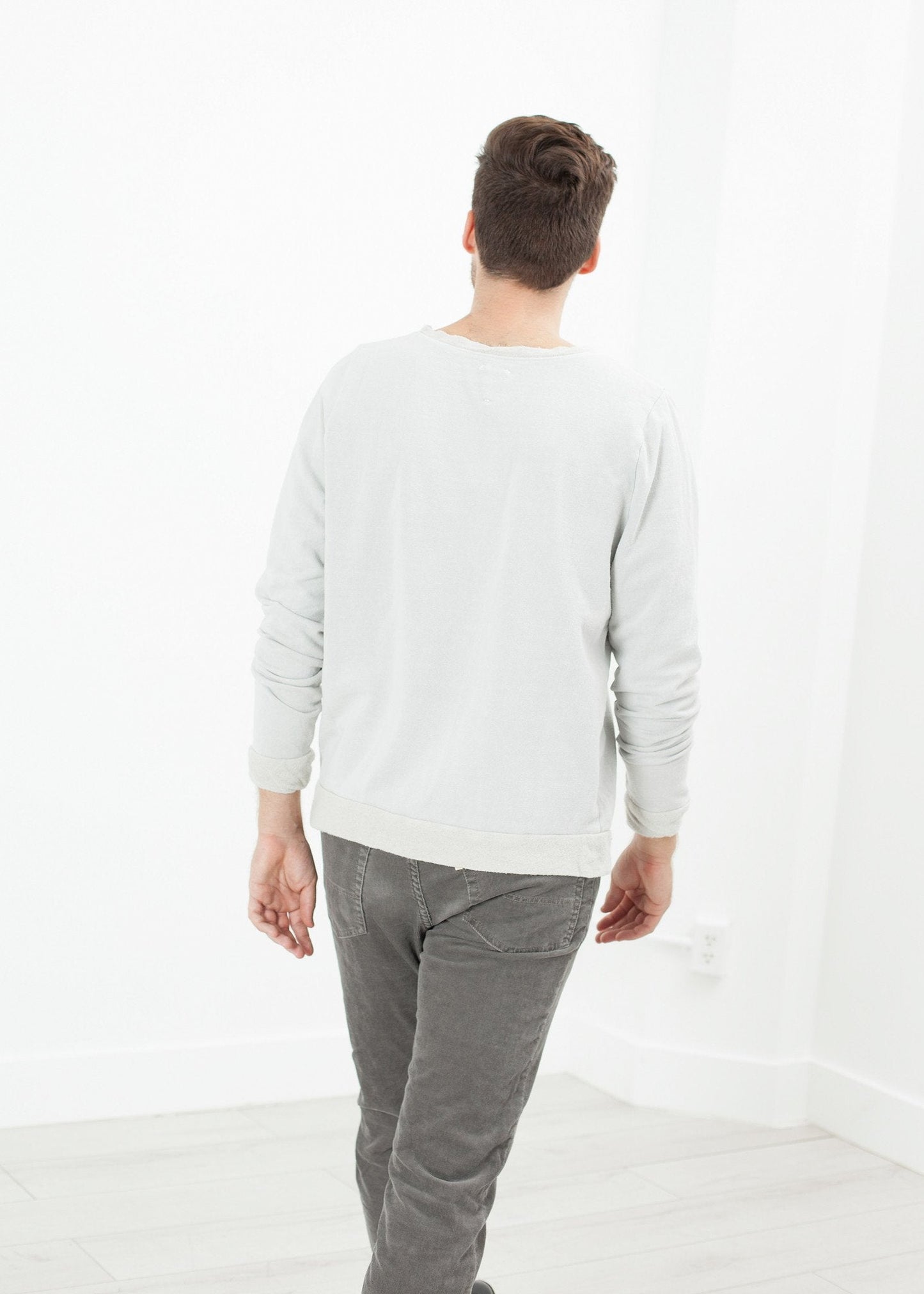 Sweat vintage en gris clair