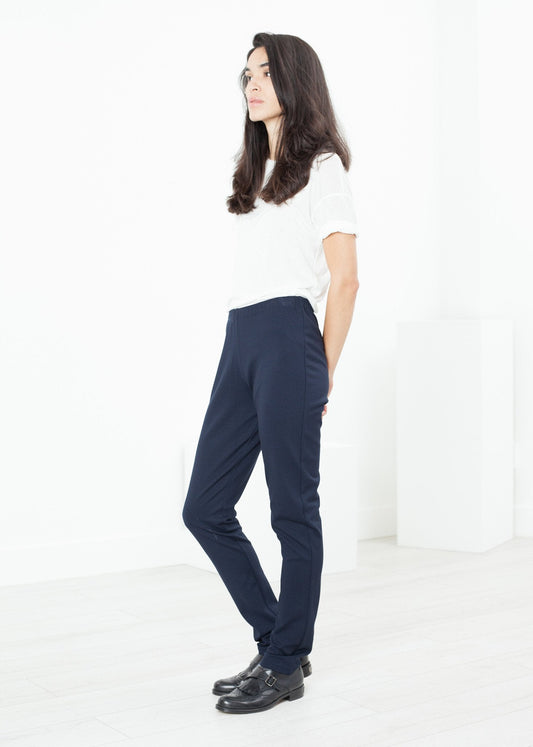 Pantalon Easy Slim en bleu marine