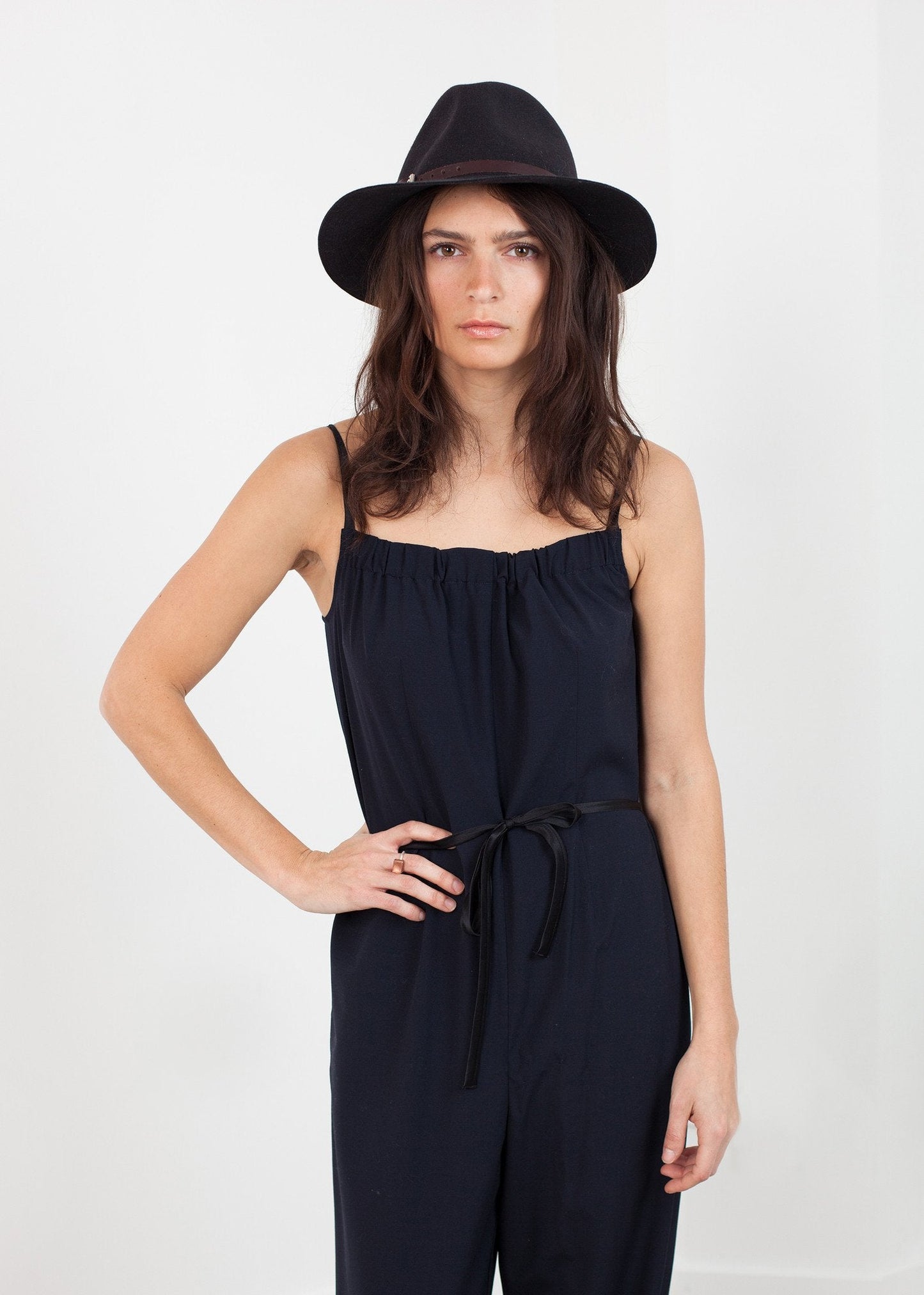Ärmlös Jumpsuit i Marinblå