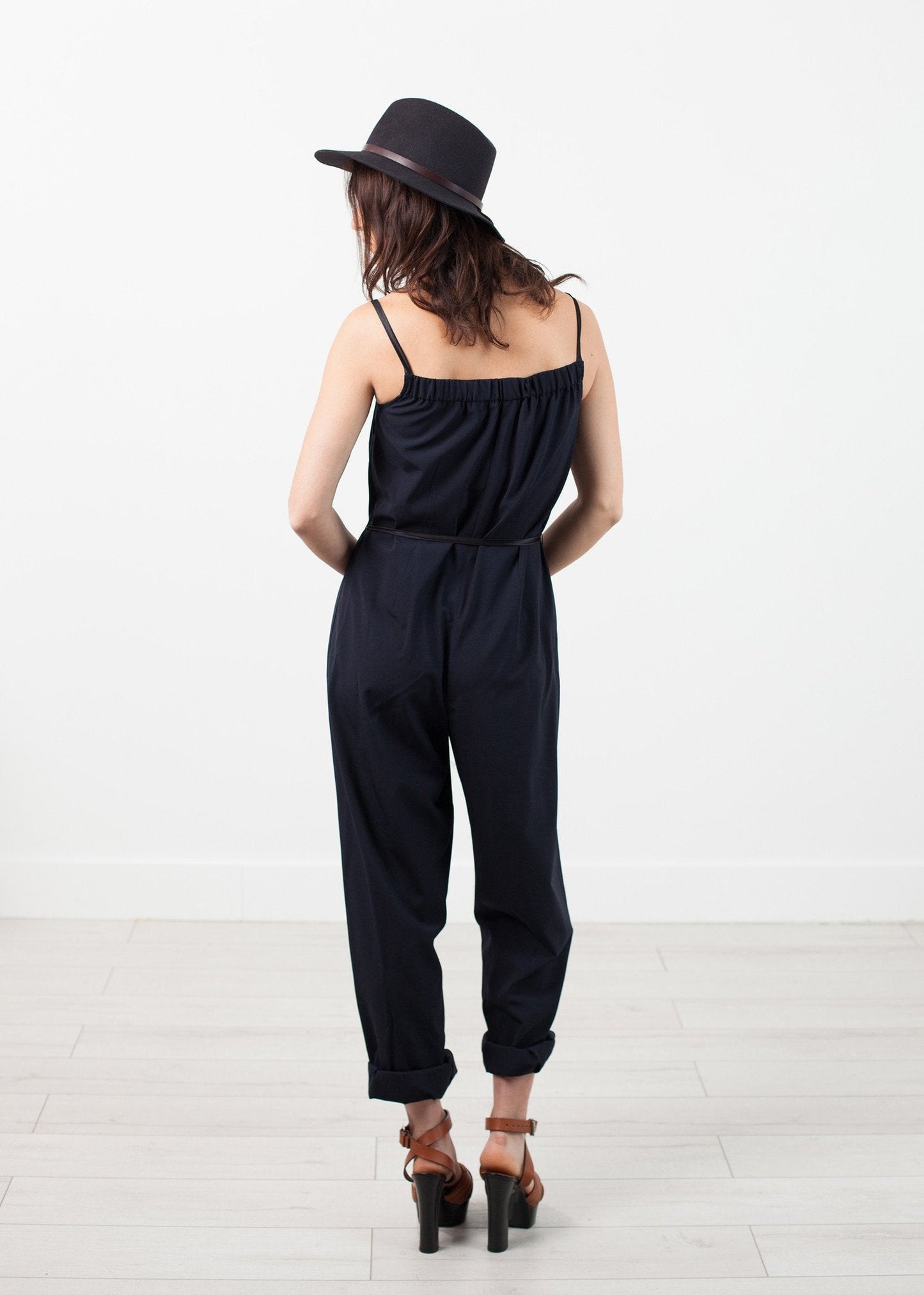 Ärmlös Jumpsuit i Marinblå