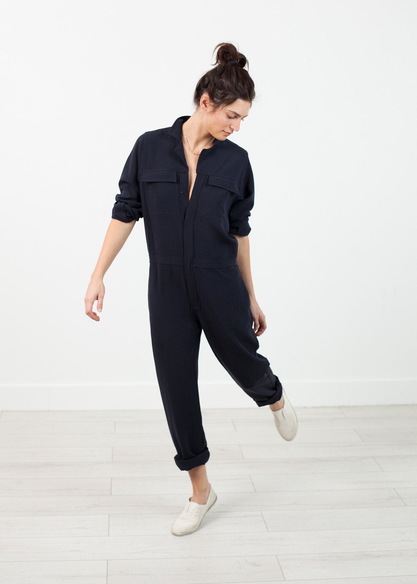 Worker Jumpsuit i Navy