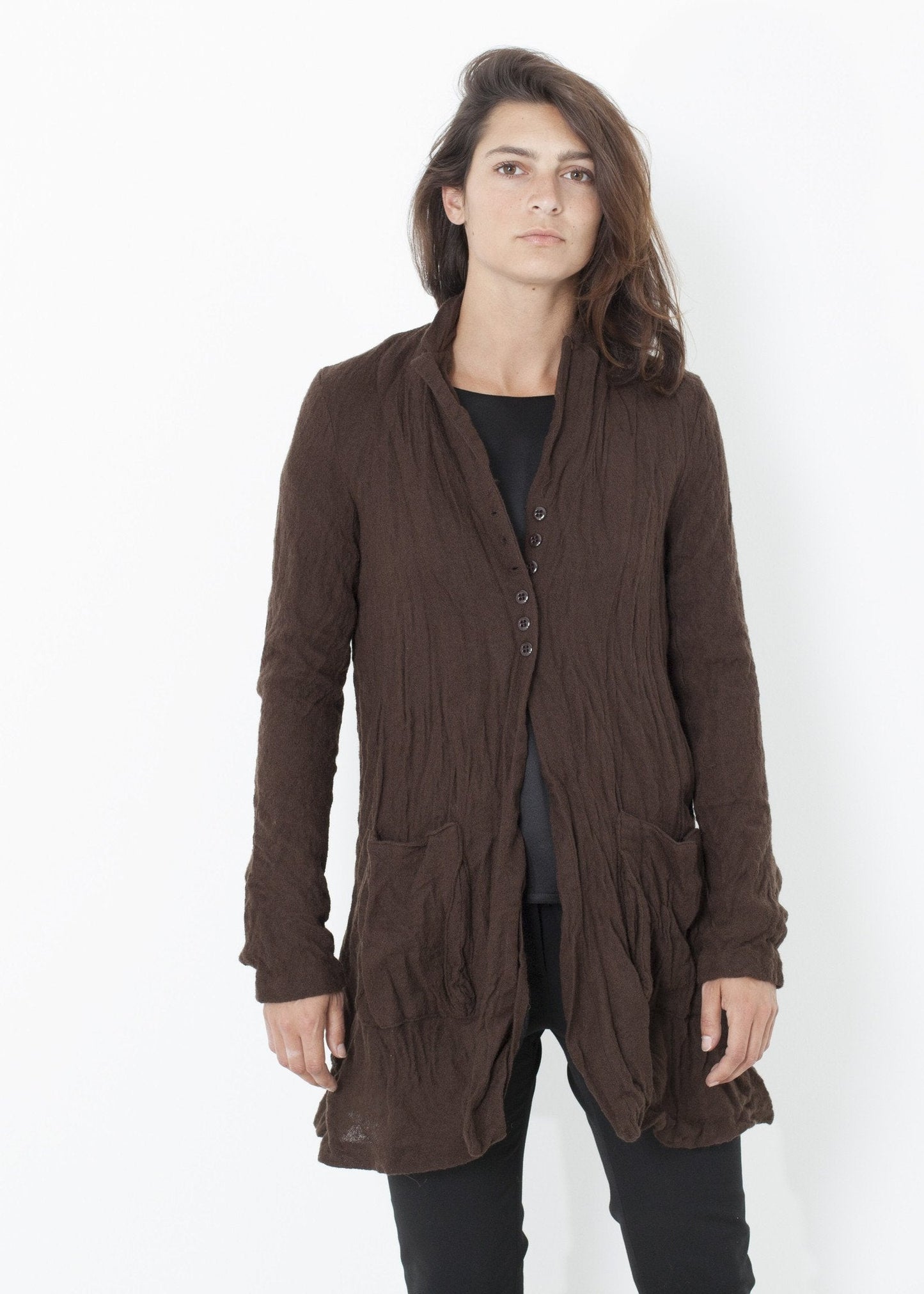 CHAQUETA DE LANA FANTASMA en Marrón