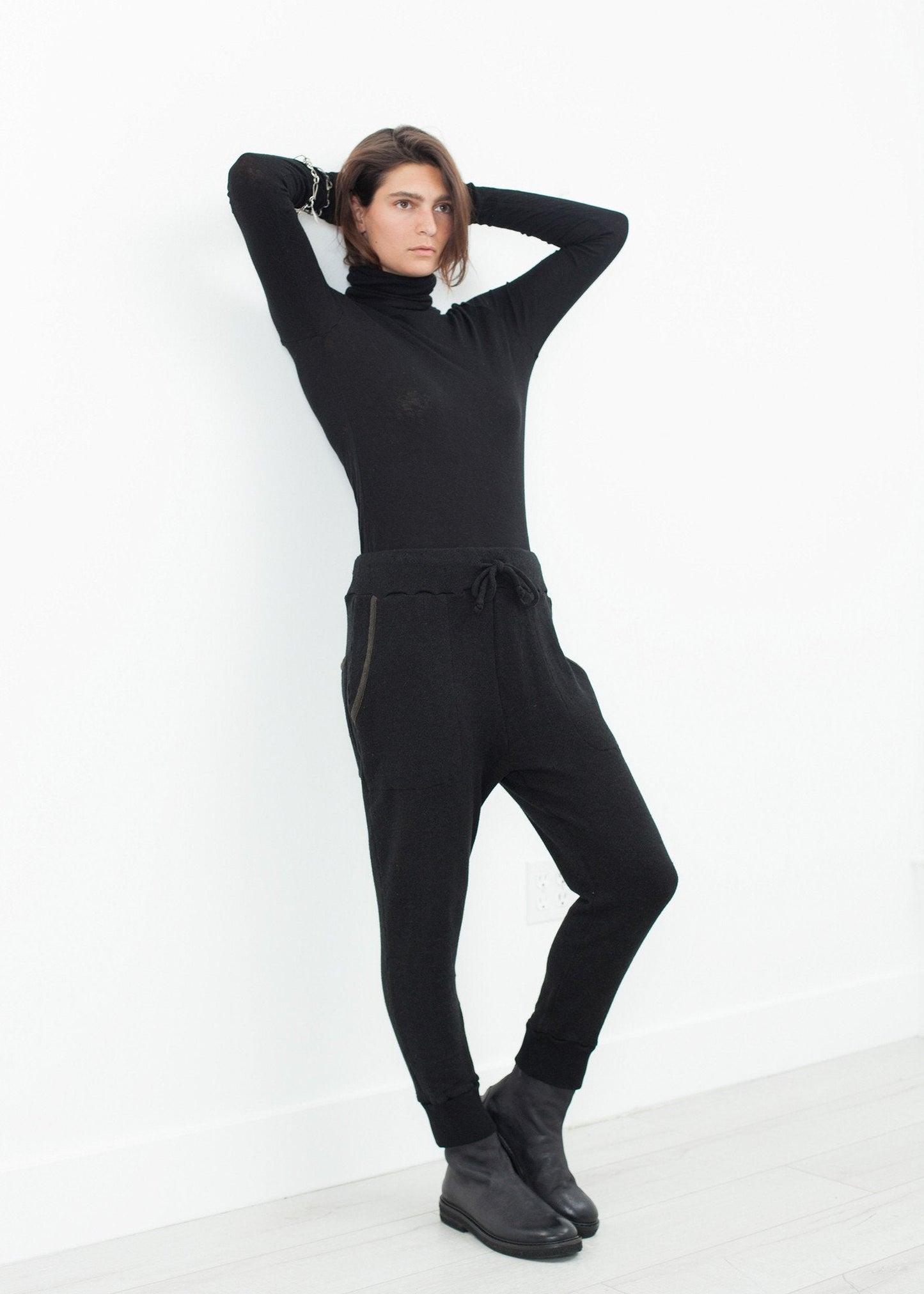 Felpa corta Highsoft in nero 