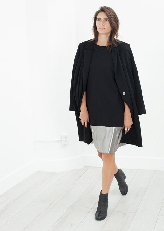 Robe Border en Noir/Argent