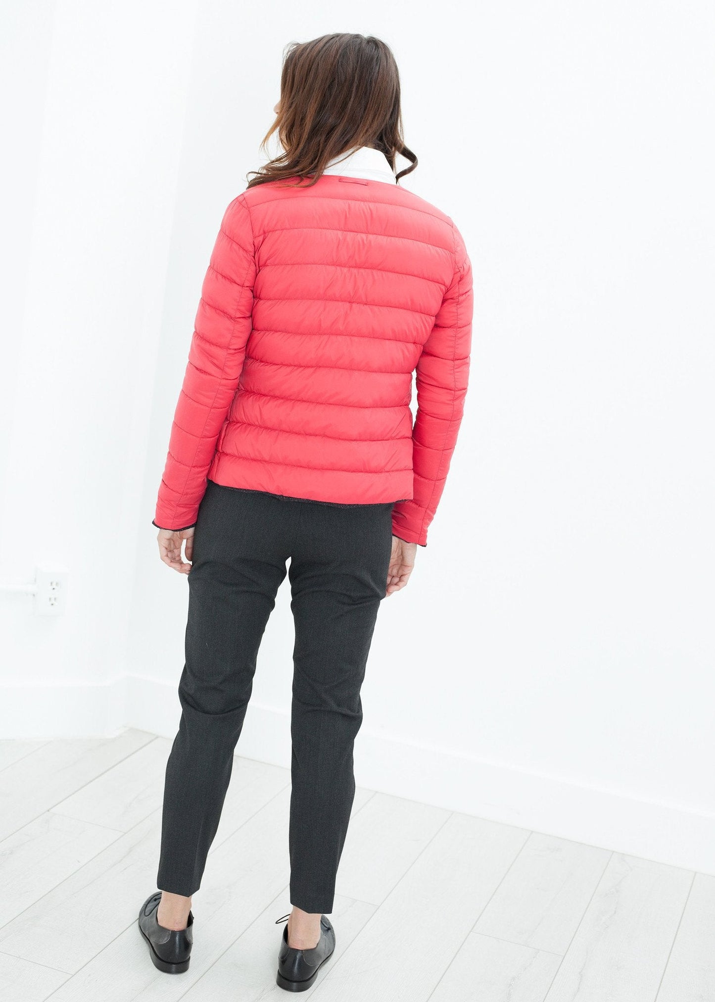 VESTE RÉVERSIBLE CAMELIA EN NOIR/ROUGE