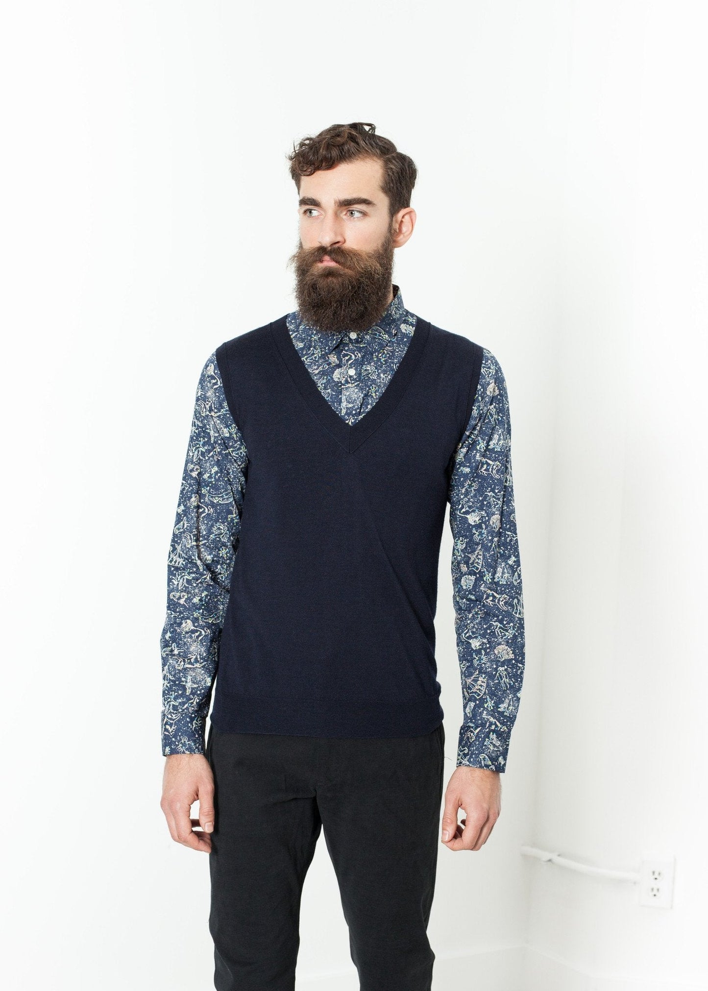 Basic Gilet i Navy