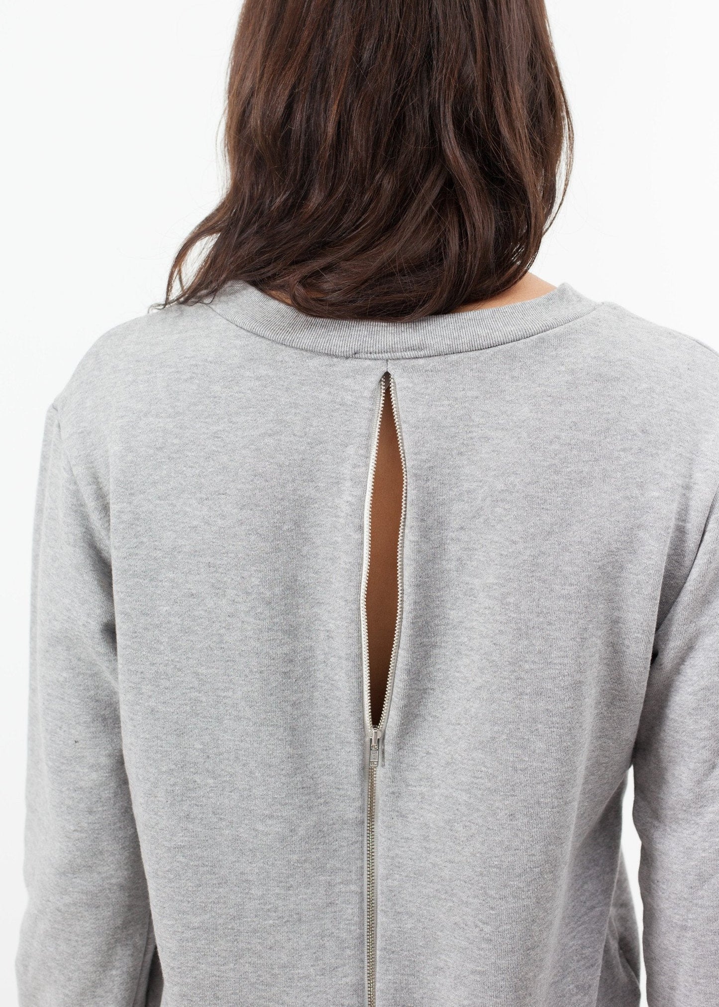 Loopwheeler-Sweatshirt in Grau