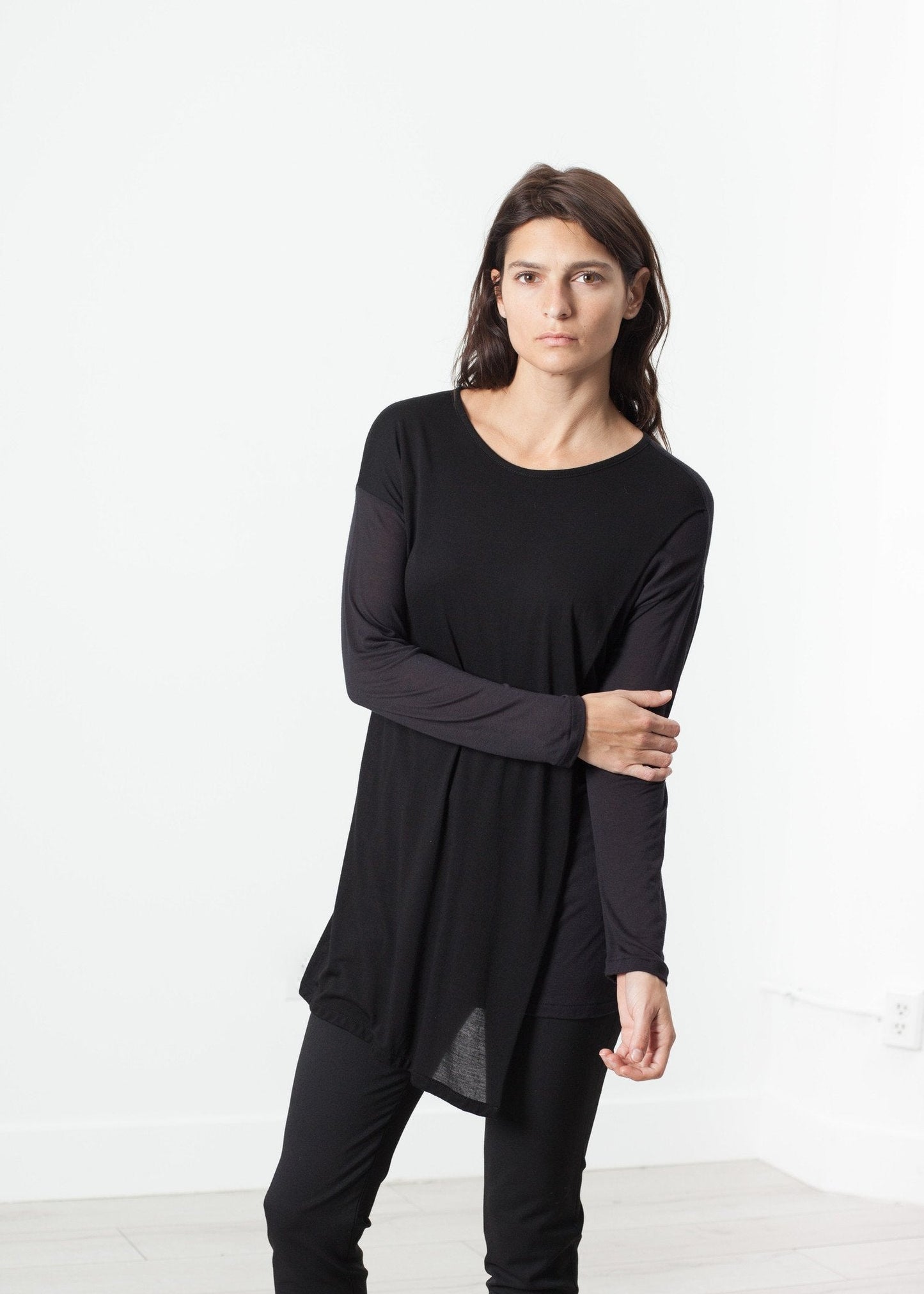 Laurier T-Shirt in Schwarz/Navy