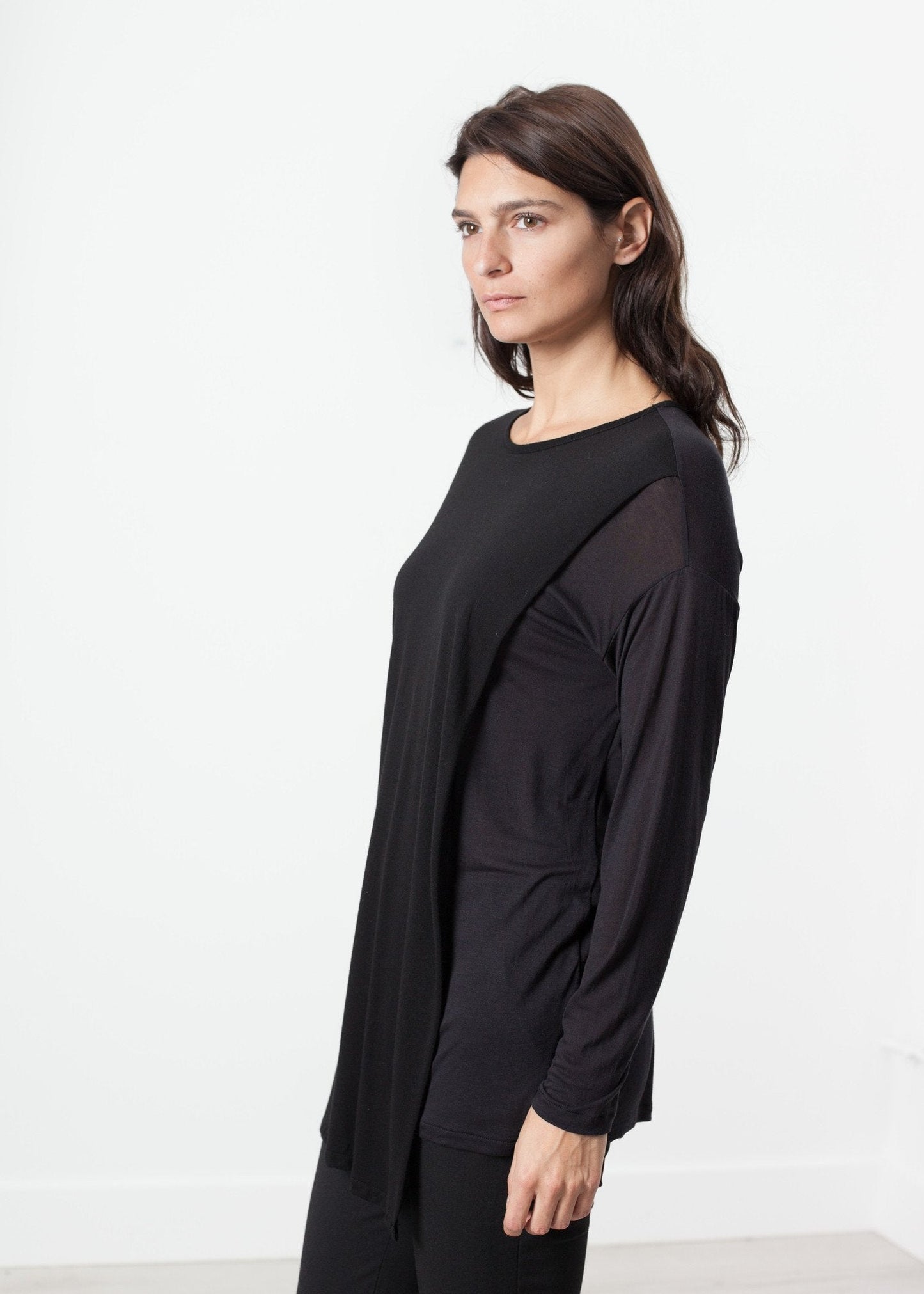 Laurier T-Shirt in Schwarz/Navy