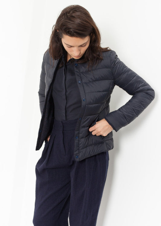 Veste réversible Camelia en bleu marine/bleu