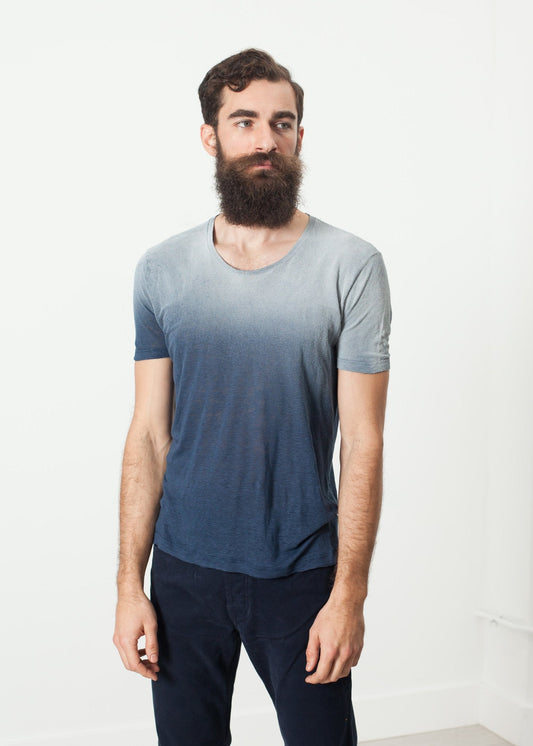 Camiseta Overprint en azul marino