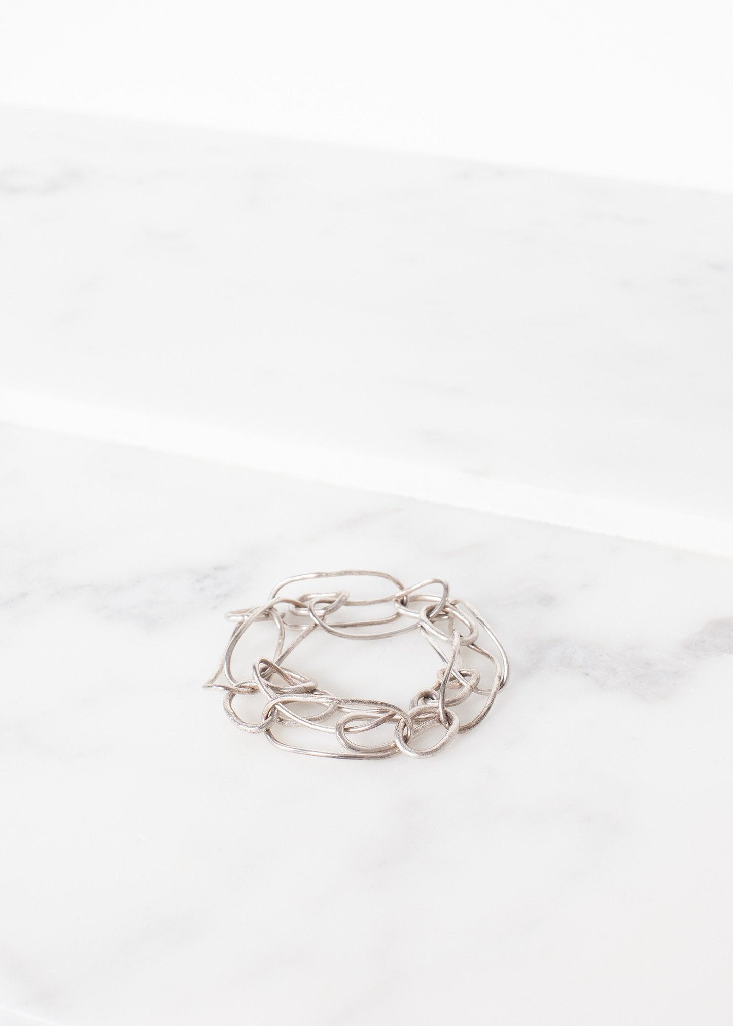 Armband 70 i borrat silver