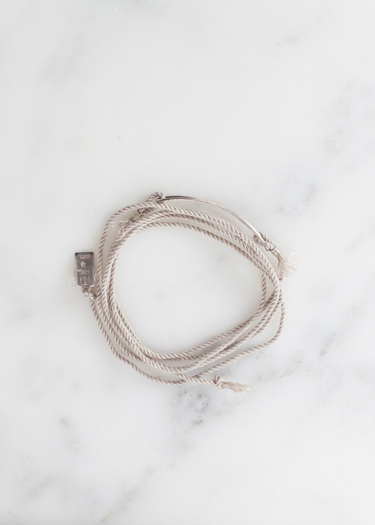 Armband 85 i Grå Siden/Silver