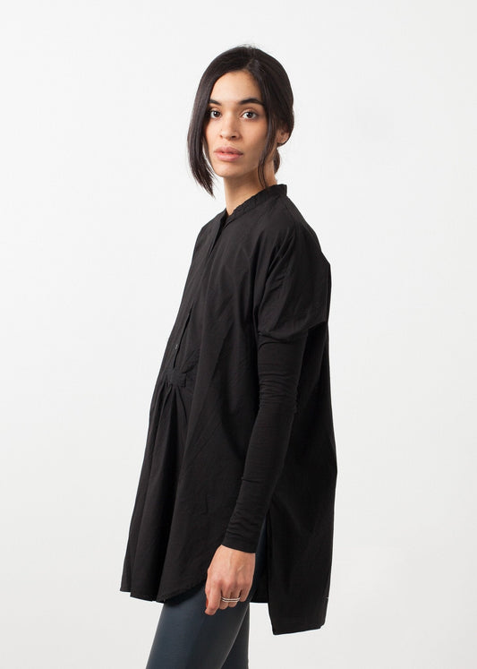 Oversized bibbed blus