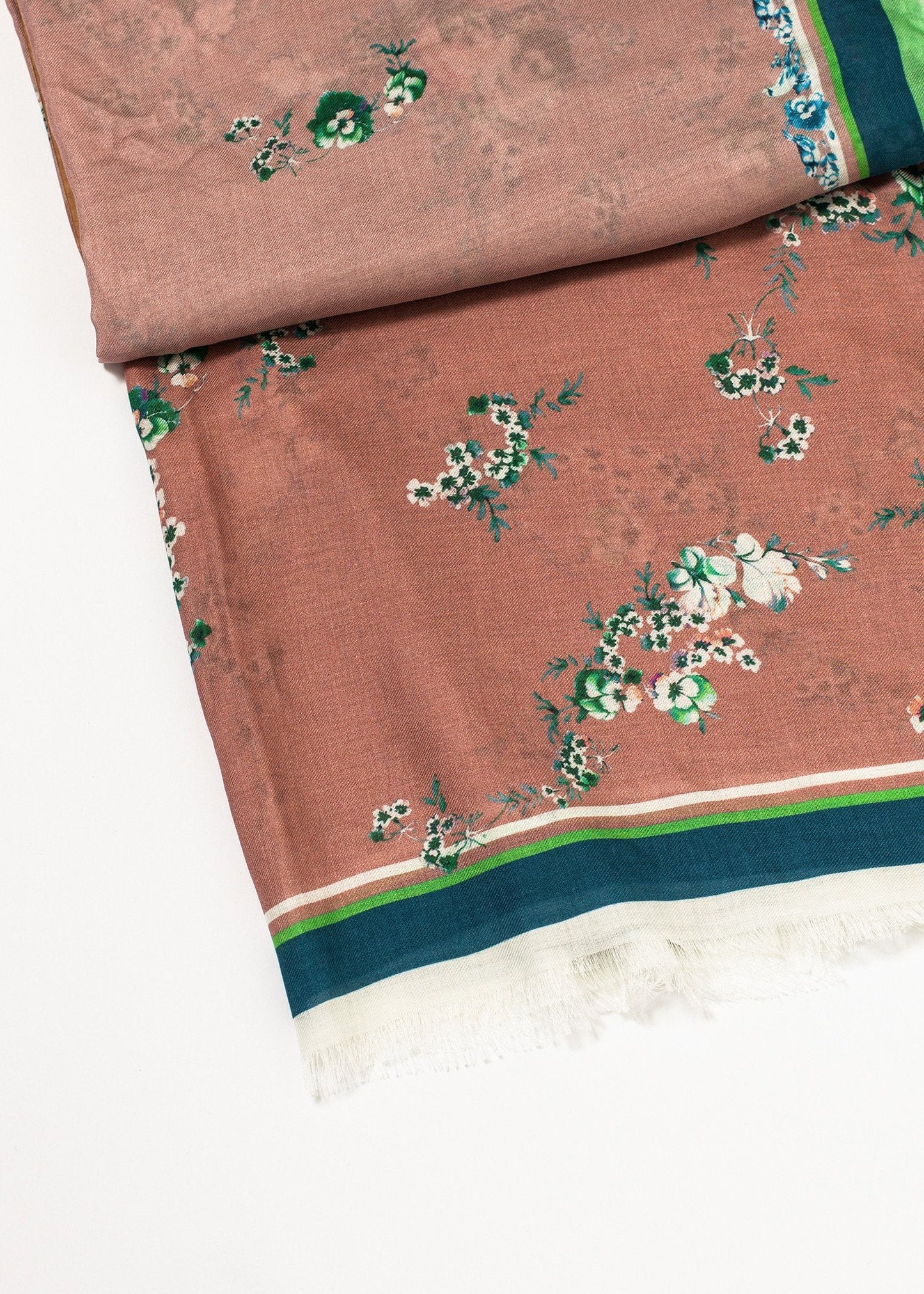 Sciarpa in cashmere floreale