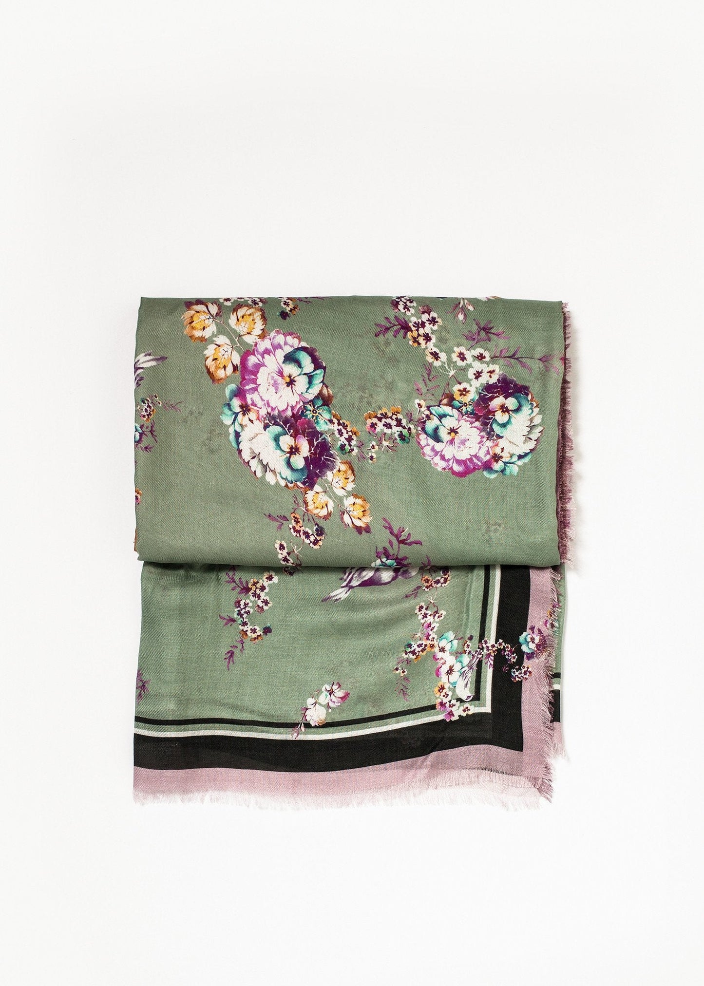 Blommig Cashmere Scarf