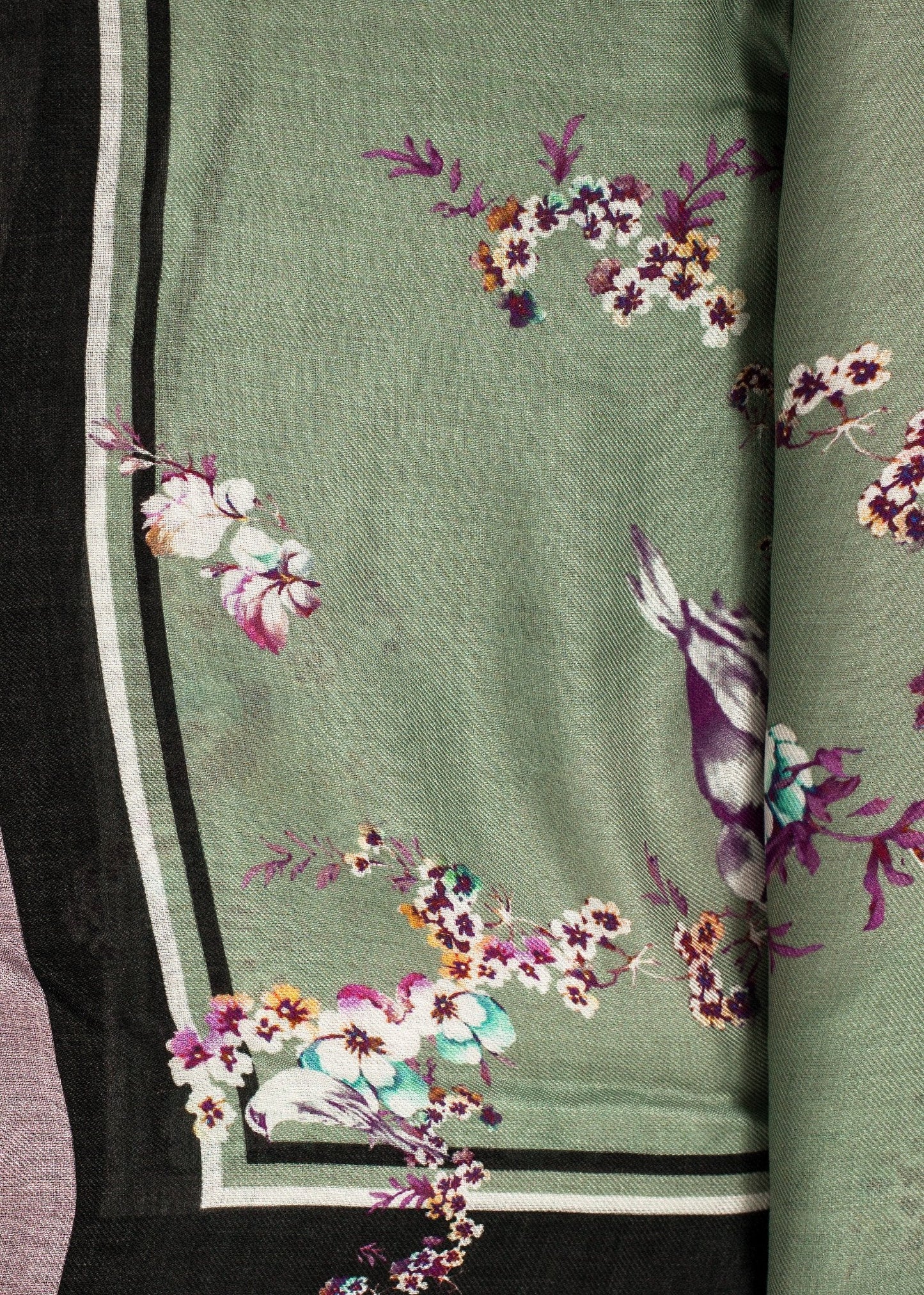 Blommig Cashmere Scarf