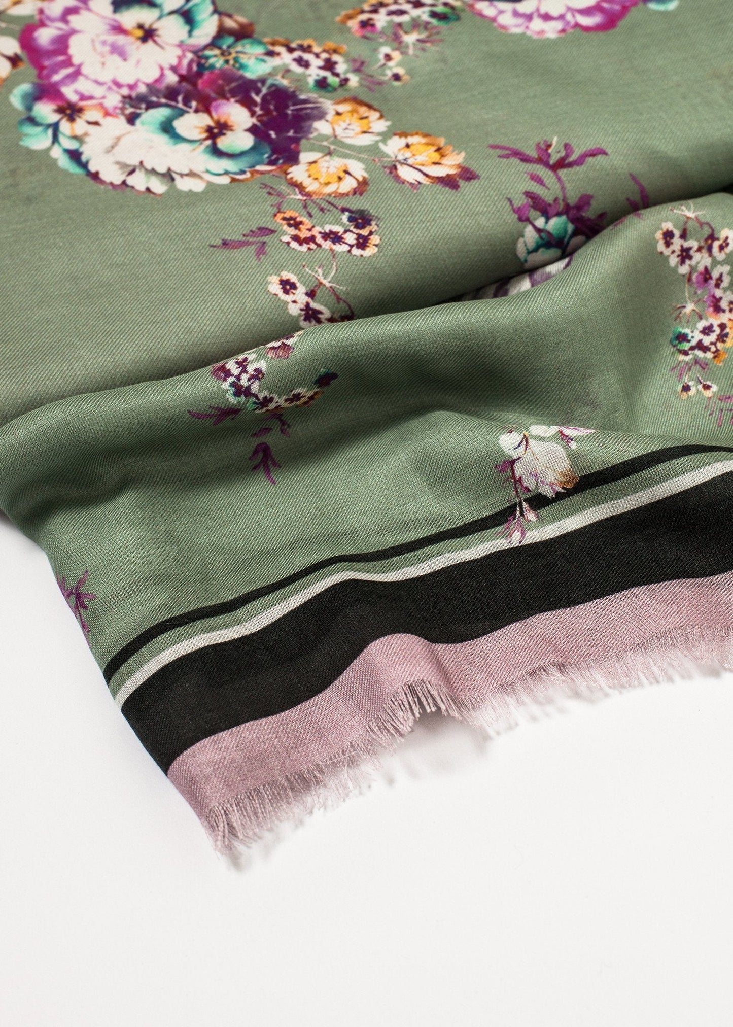 Blommig Cashmere Scarf