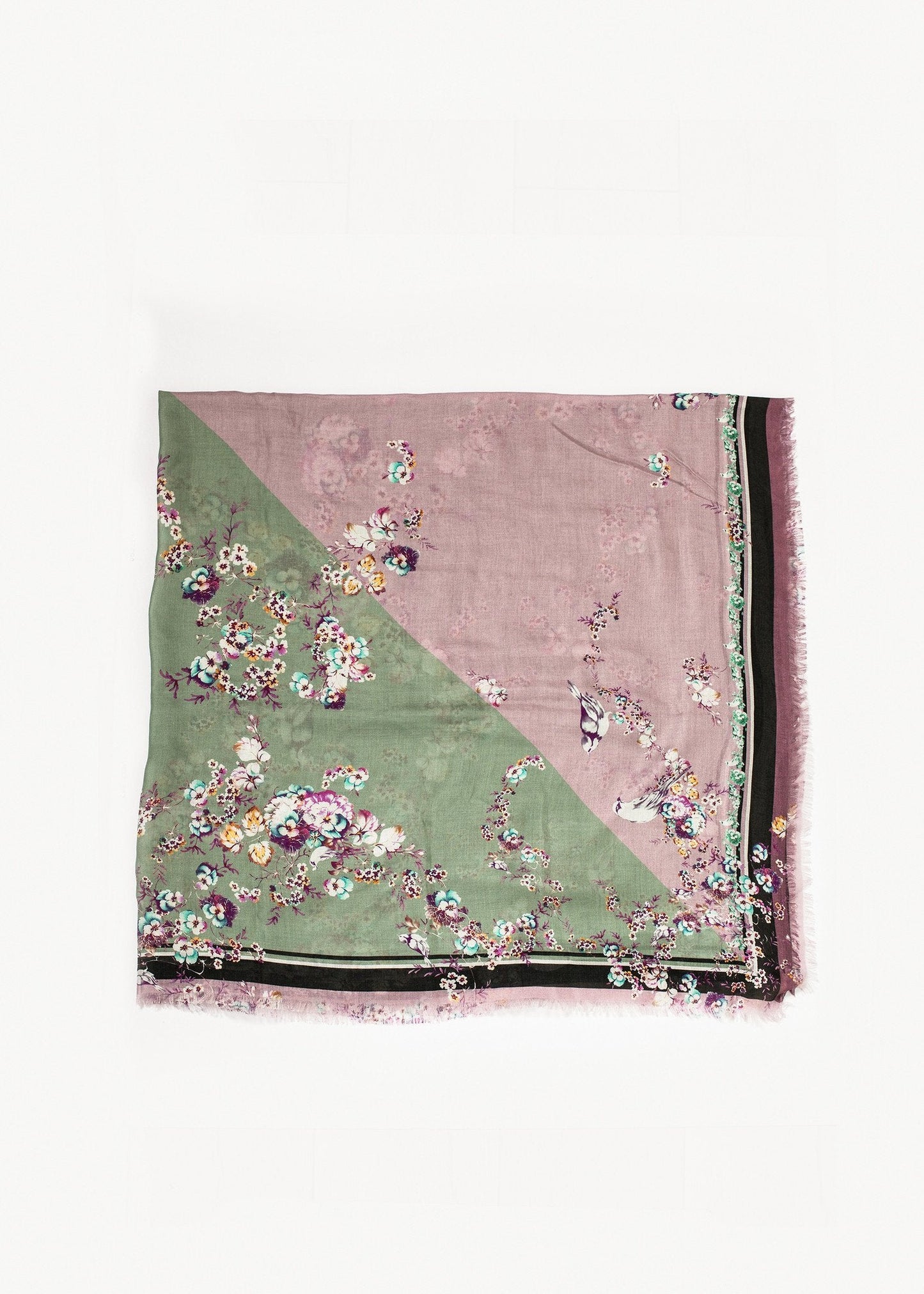 Blommig Cashmere Scarf