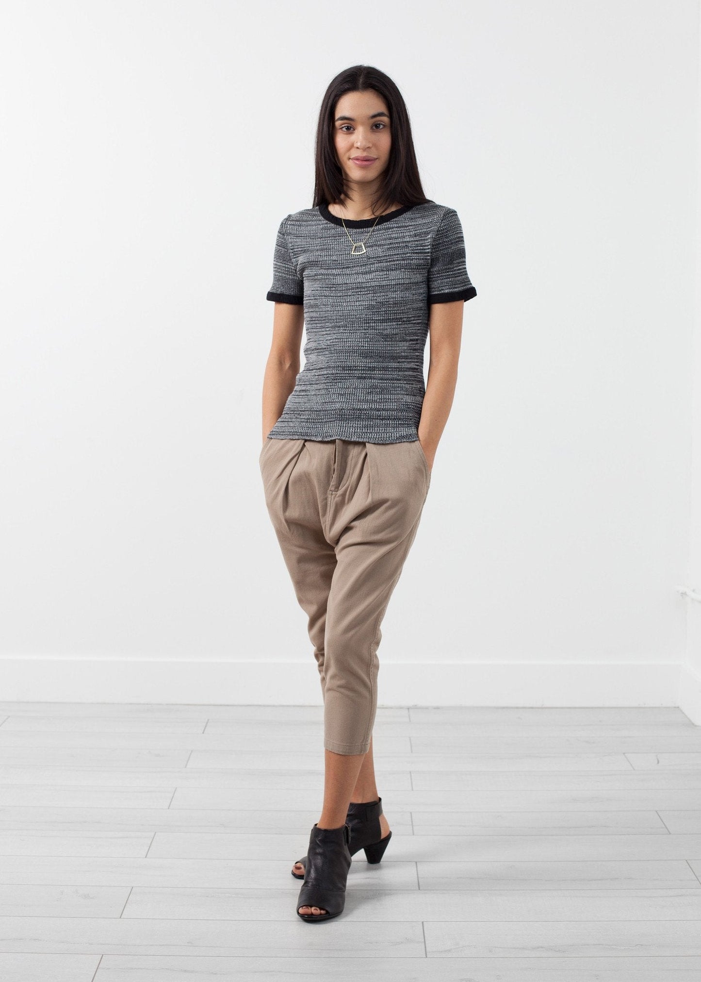 Pull en tricot gaufré