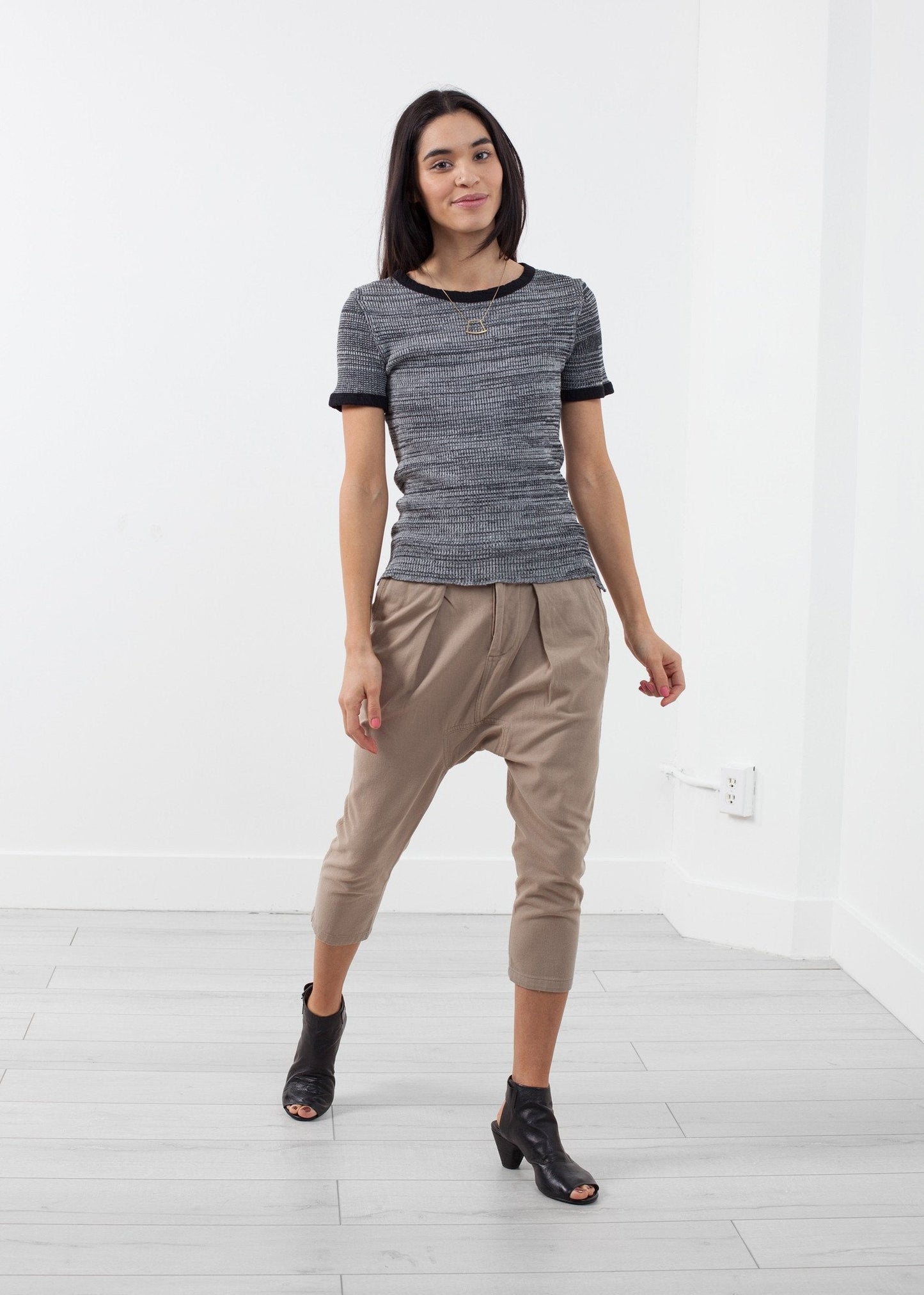 Pull en tricot gaufré