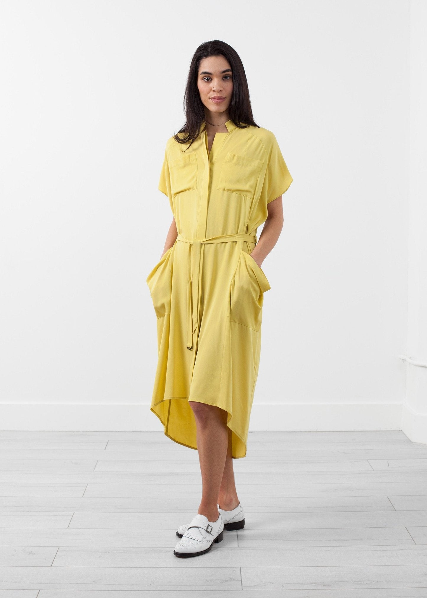 Vestido camisero de seda Ultime