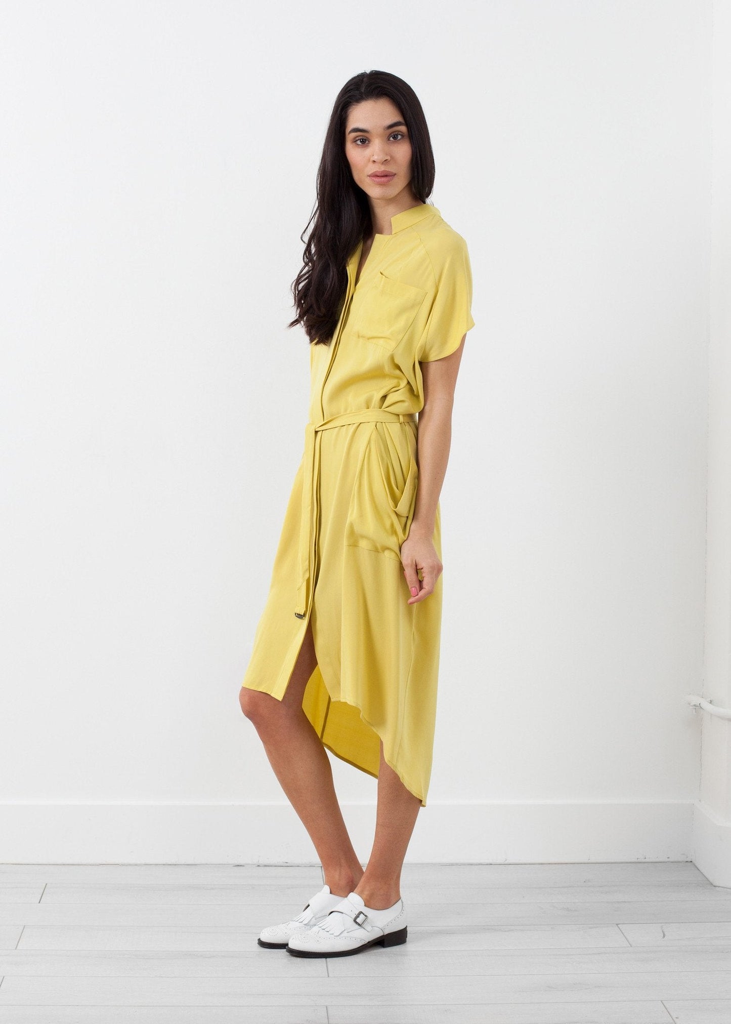 Vestido camisero de seda Ultime