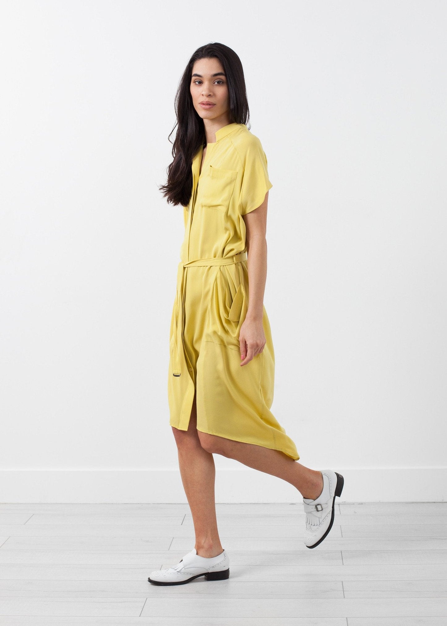 Vestido camisero de seda Ultime