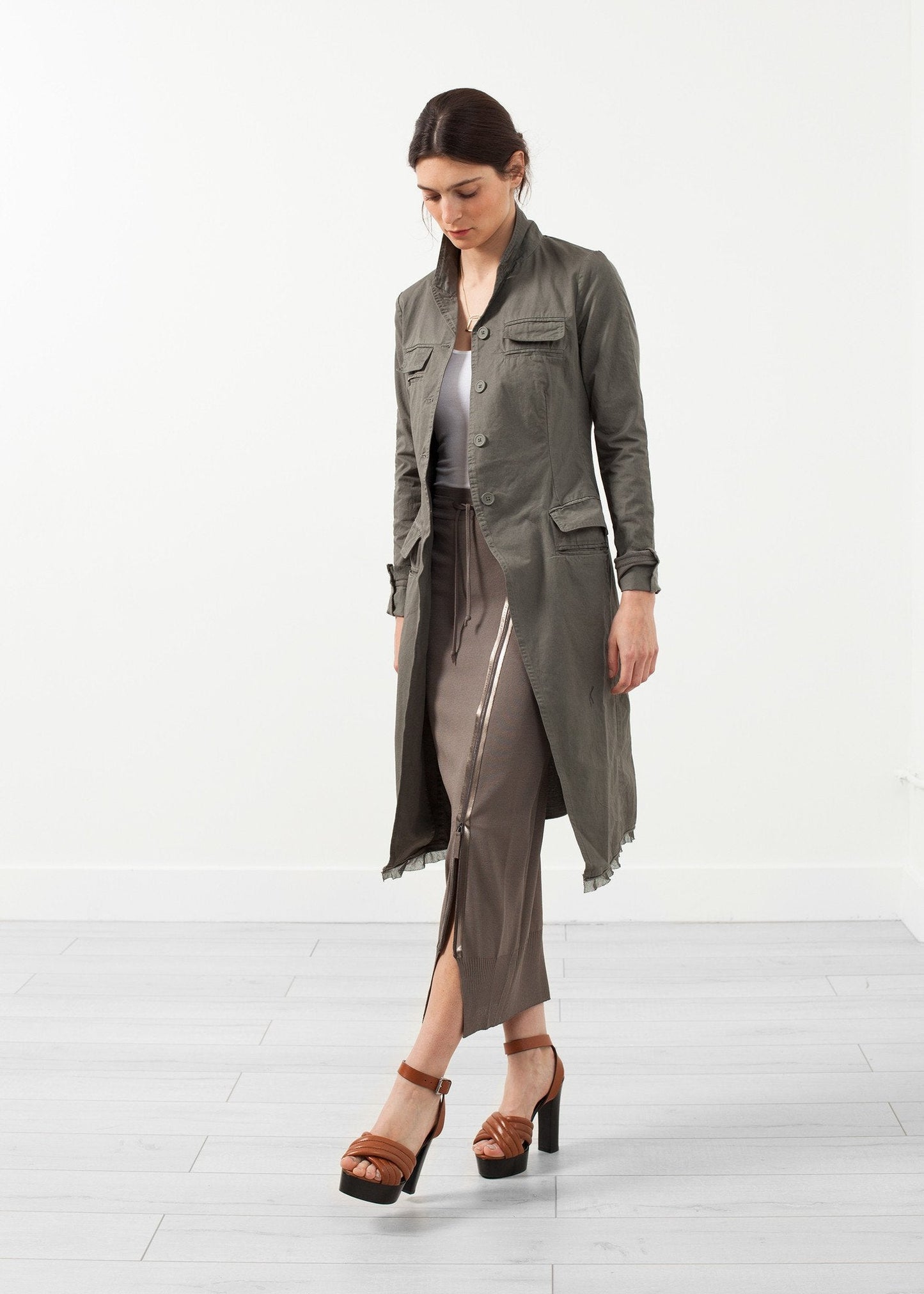 Chaqueta militar larga